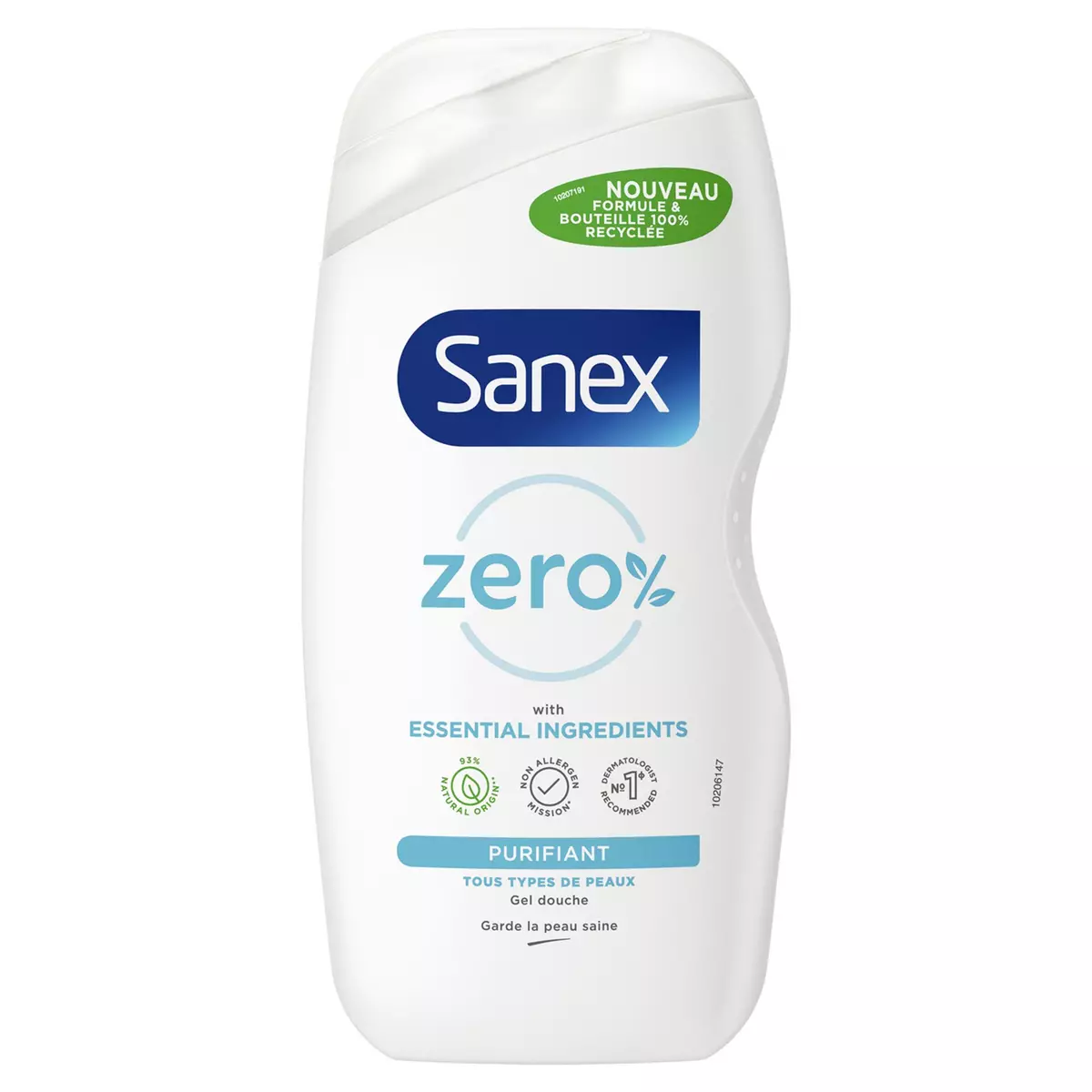 SANEX Gel douche zero% purifiant tous types de peaux 475ml