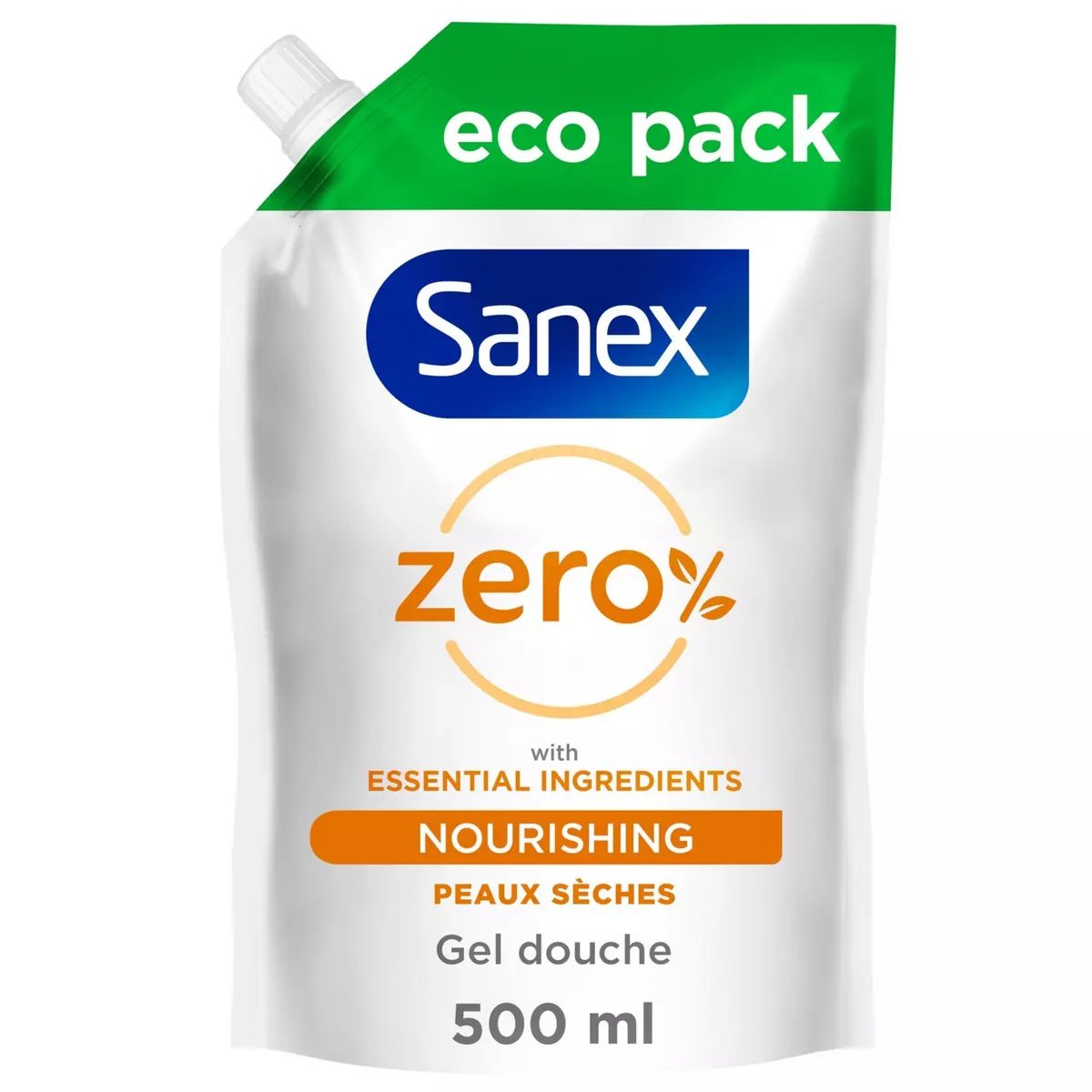 SANEX - Gel douche Zéro % Nourrissant - Tous Types de Peau - Eco-Recharge  Gel Douche - 500 ml : : Beauté et Parfum
