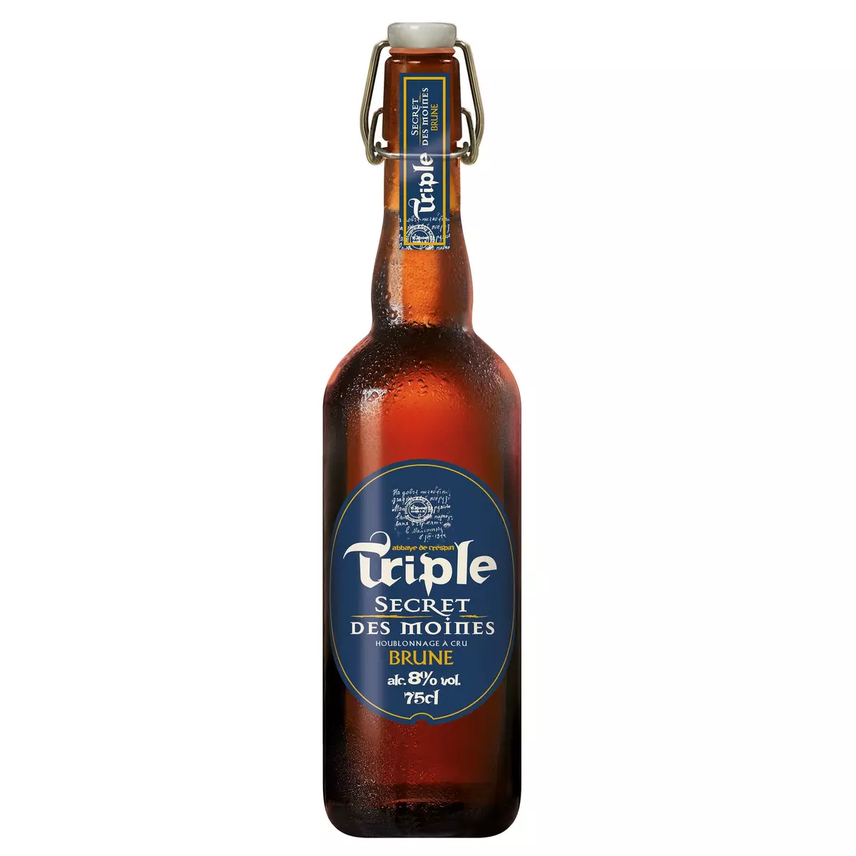 SECRET DES MOINES Bière brune triple 8% 75cl
