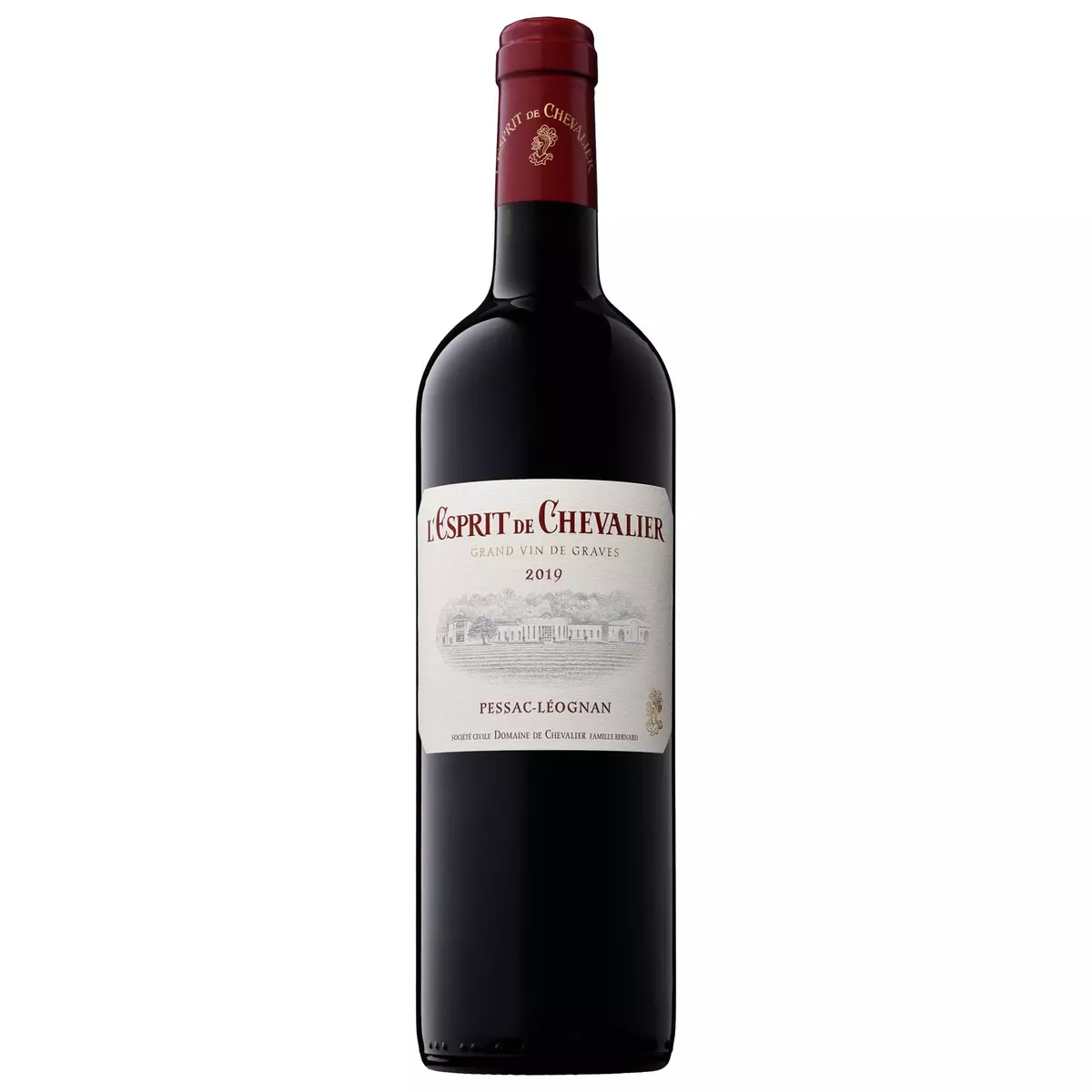 Vin rouge AOP Pessac-Léognan l'Esprit de Chevalier second vin du Domaine Chevalier 2019 75cl