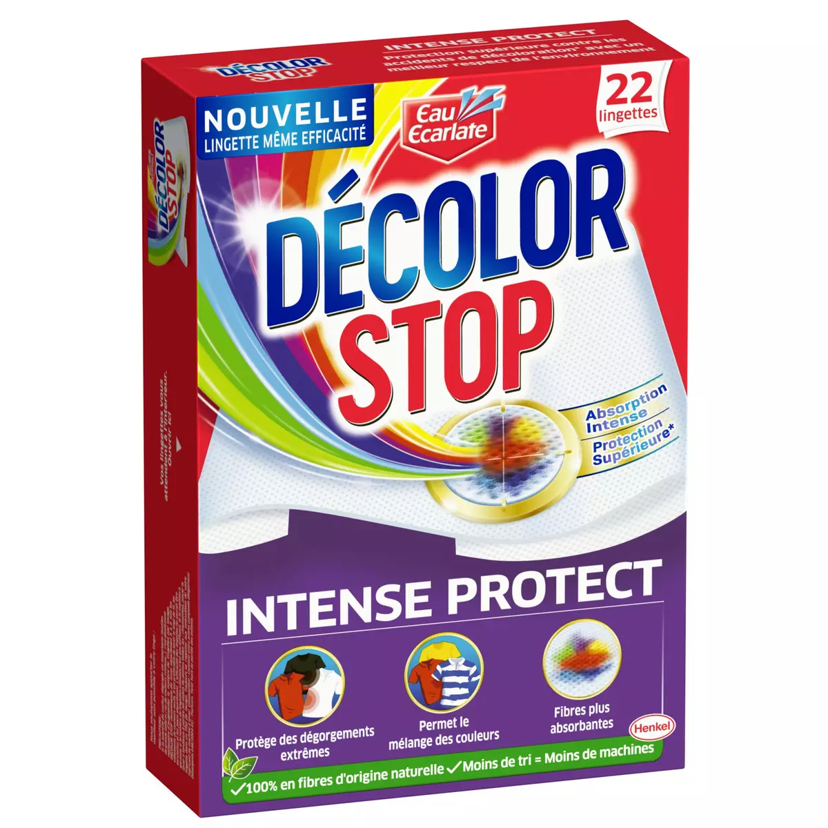 DECOLOR STOP Lingette anti décoloration protection intense 22 lingettes