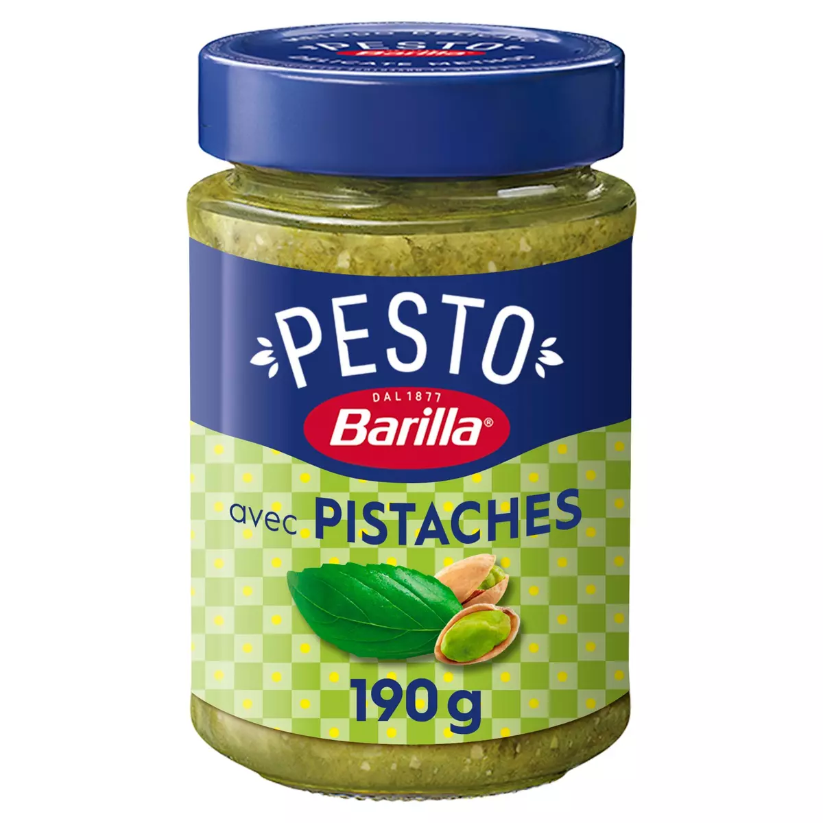BARILLA Sauce pesto au basilic et pistache en bocal 190g