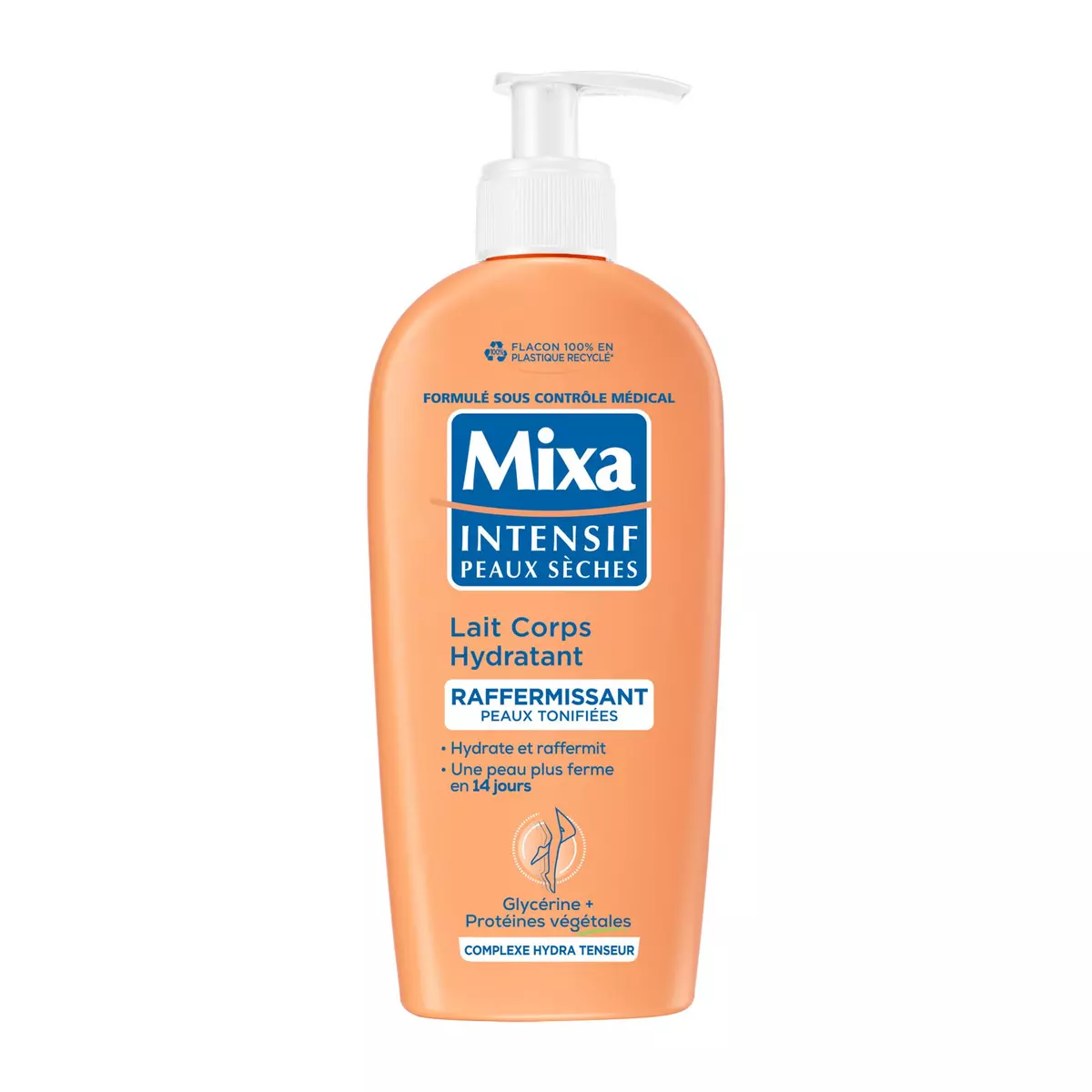 MIXA Intensif Lait corps hydratant raffermissant peaux sèches 250ml