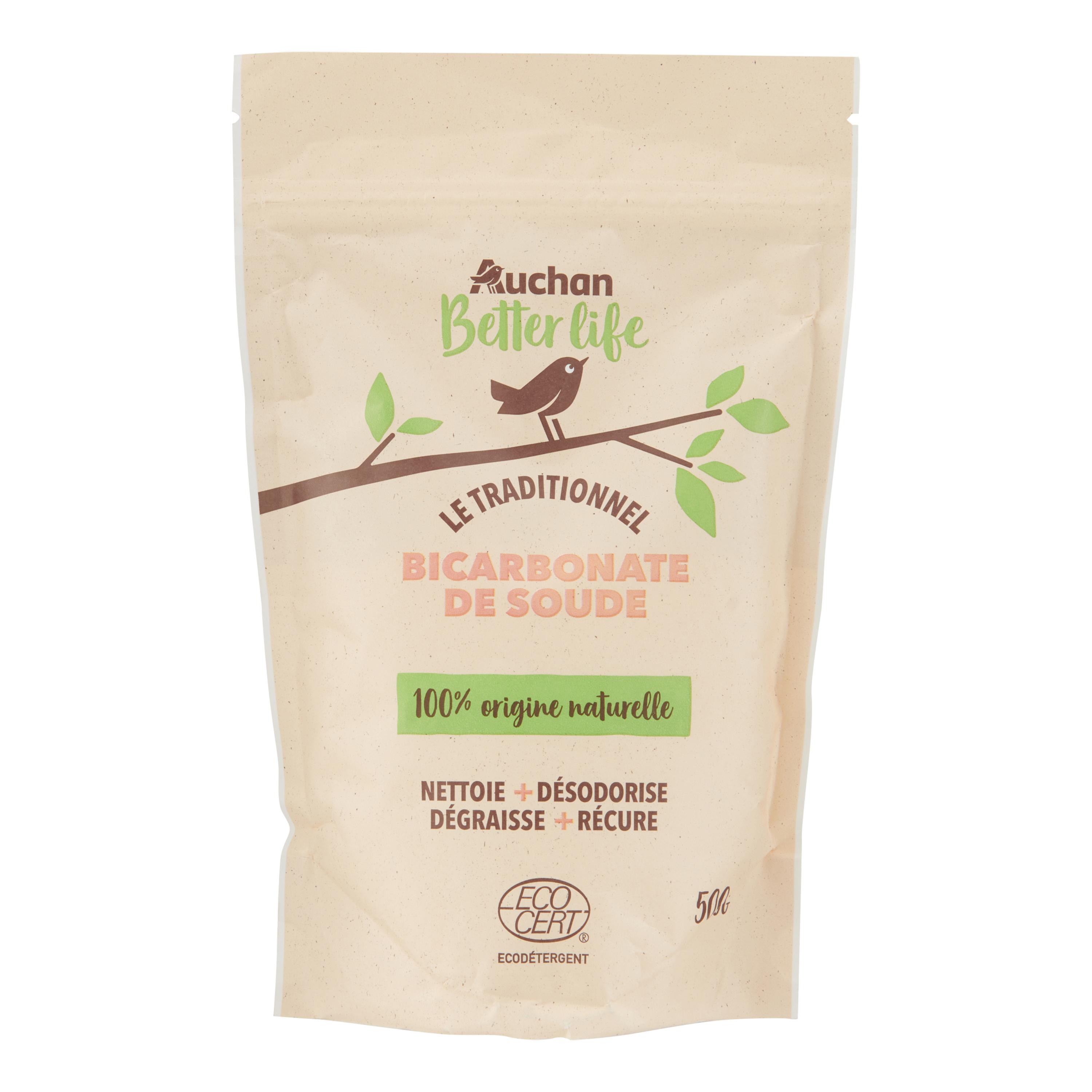 Voir la diapositive 2 : AUCHAN BETTER LIFE Bicarbonate de soude 500g