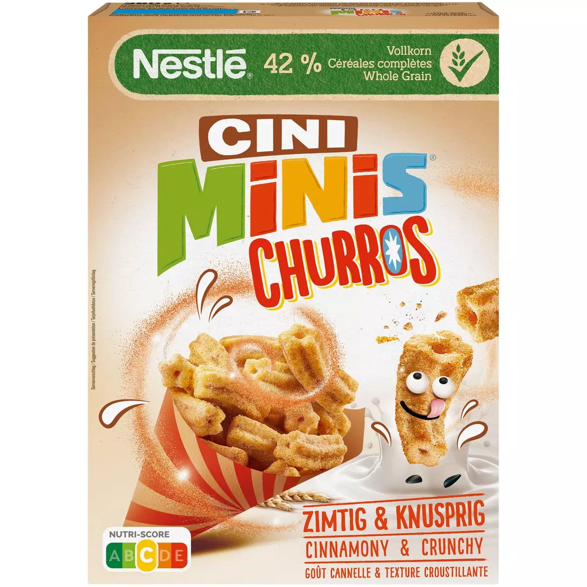 NESTLE Cini minis churros céréales goût cannelle 360g