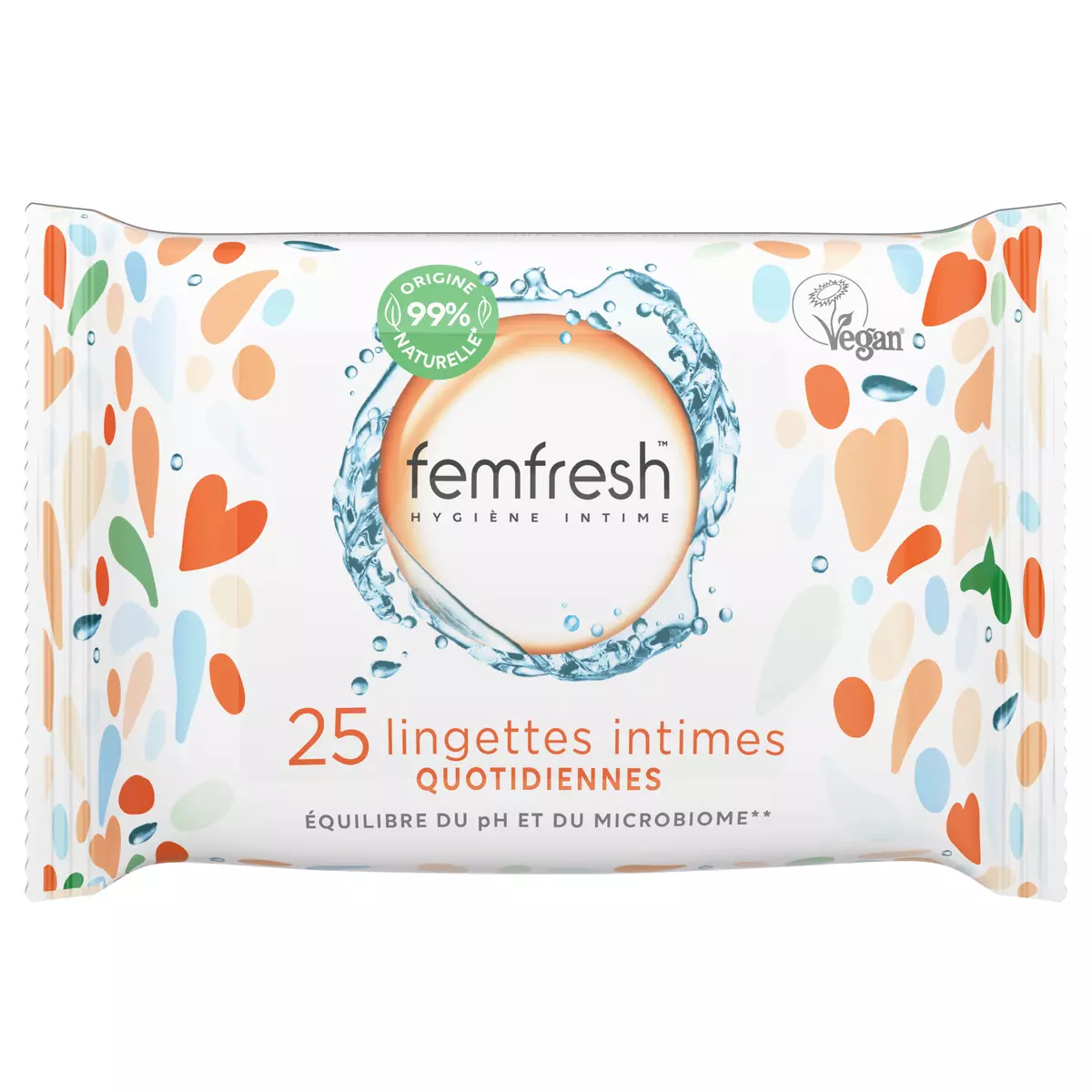 FEMFRESH Lingettes intimes quotidiennes 25 lingettes