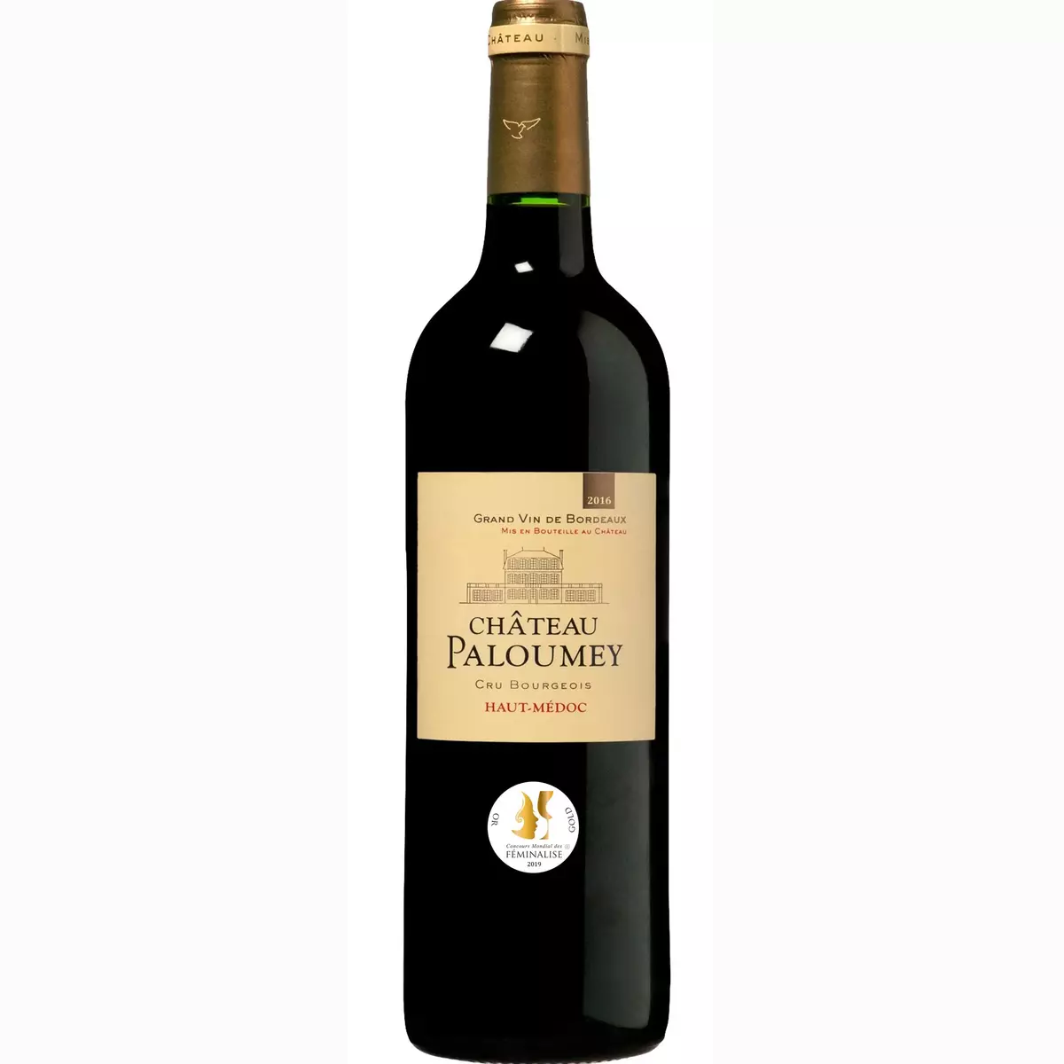 Vin rouge AOP Haut-Médoc cru bourgeois Château Paloumey 2016 75cl
