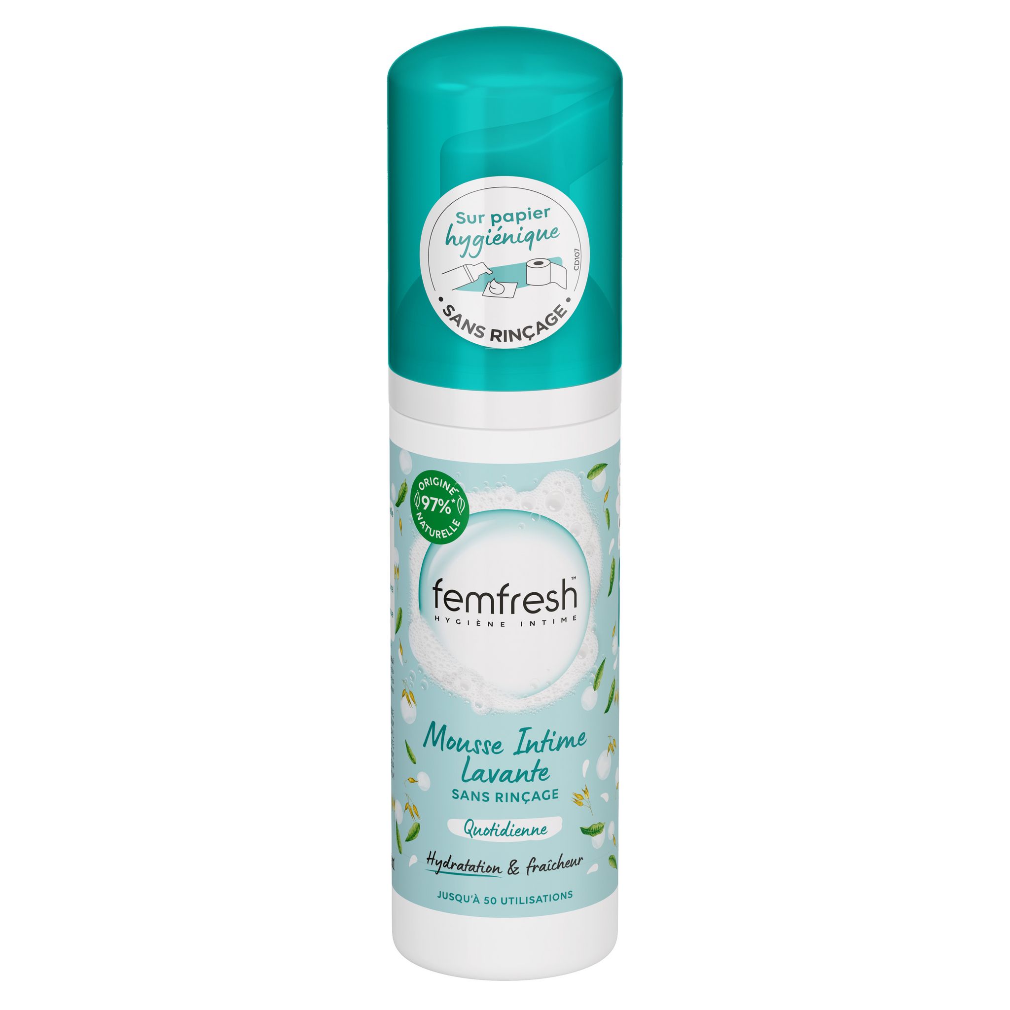 Voir la diapositive 2 : FEMFRESH Mousse intime lavante quotidienne 50ml