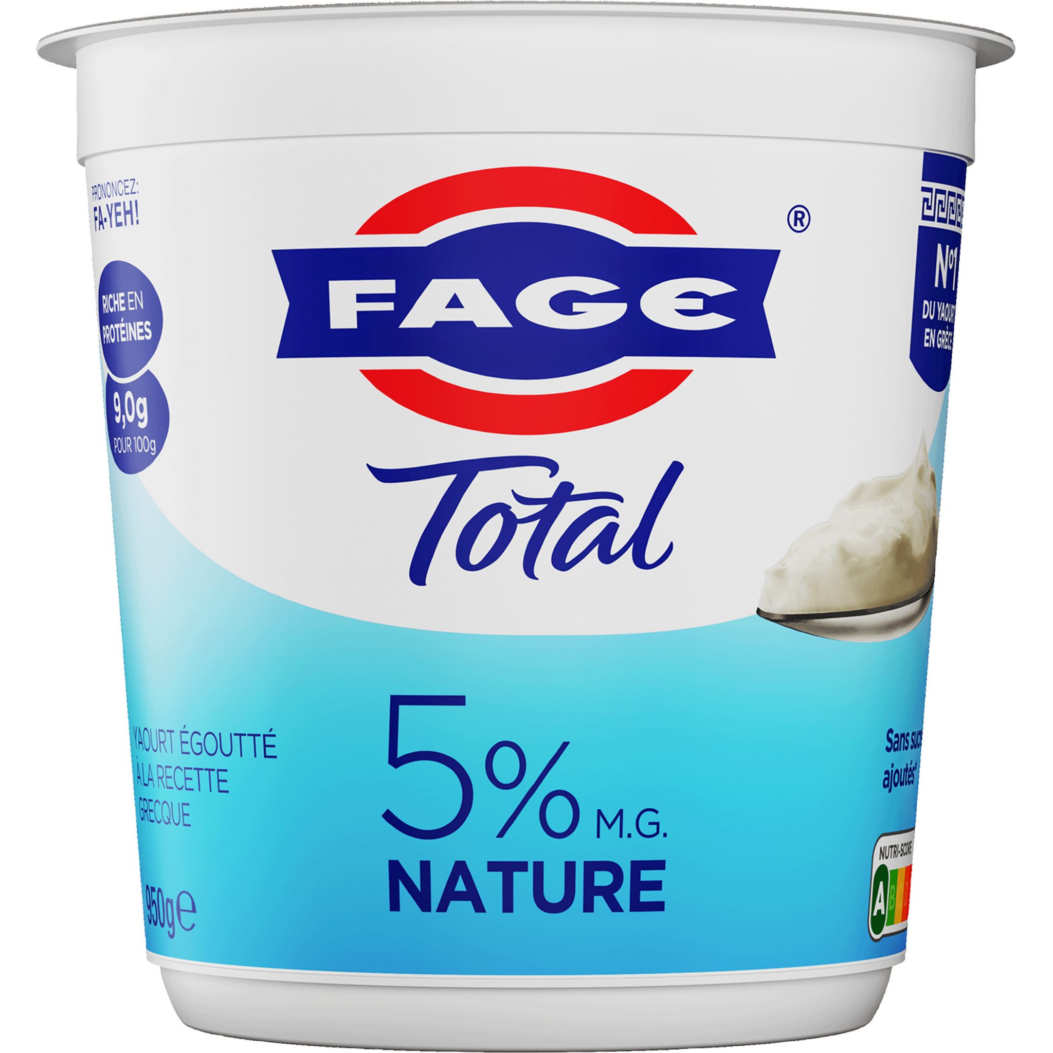 FAGE Yaourt grec 0%MG 950g