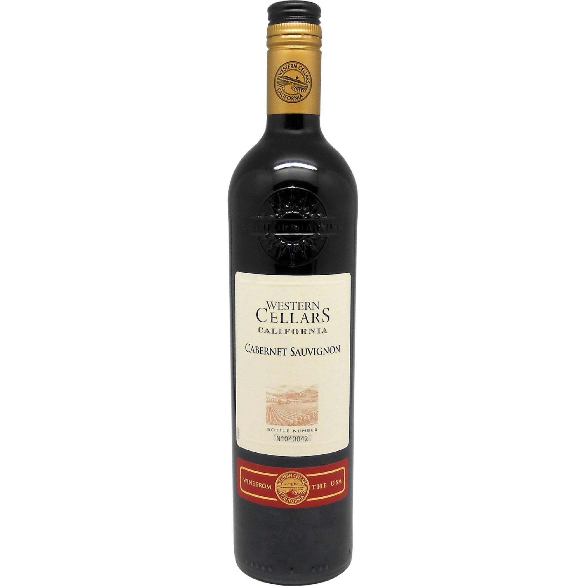 Voir la diapositive 2 : AOP Cabernet Sauvignon Western Cellars vin rouge 75cl