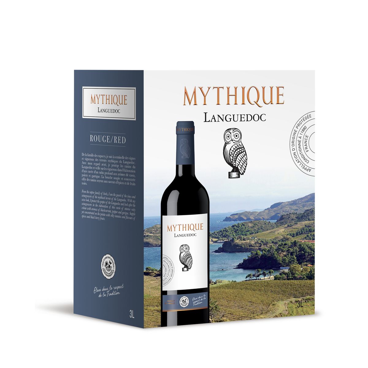 AOP Languedoc mythique rouge BIB 3l