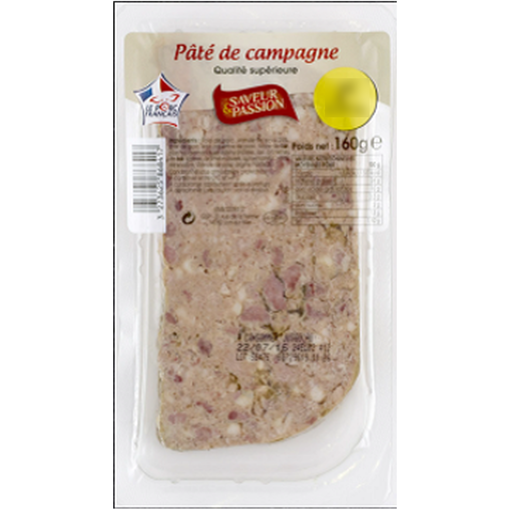 SAVEUR & PASSION Pâté de campagne 160g