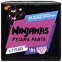 NINJAMAS Pyjama pants Sous-vêtement de nuit absorbant pour filles 4-7 ans (17-30kg) 10 pièces