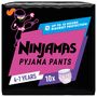 Voir la diapositive 2 : NINJAMAS Pyjama pants Sous-vêtement de nuit absorbant pour filles 4-7 ans (17-30kg) 10 pièces