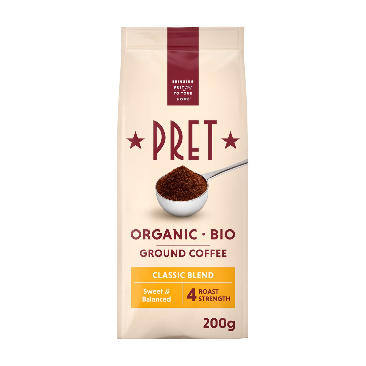 PRET Café moulu bio classic blend 200g