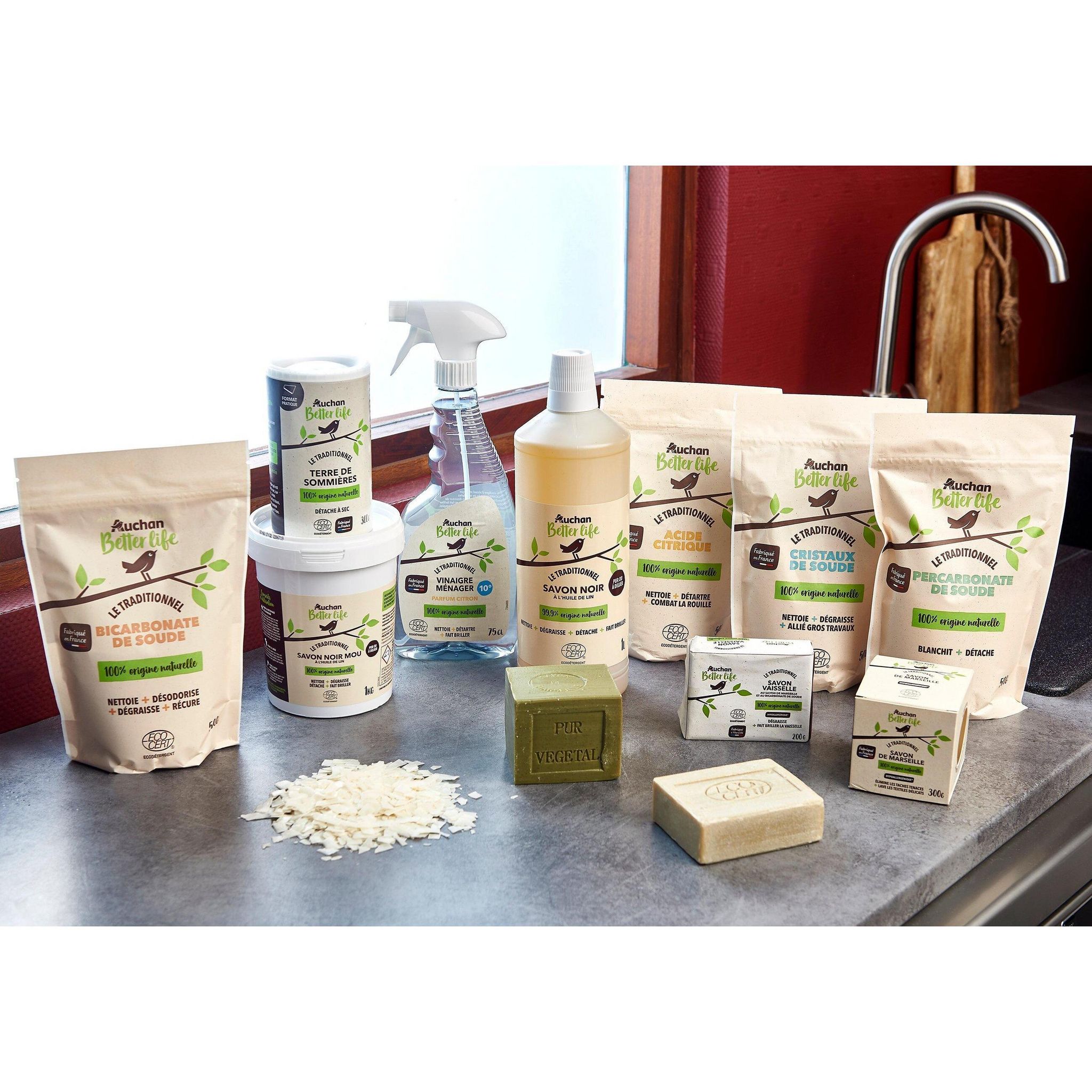 Voir la diapositive 3 : AUCHAN BETTER LIFE Savon de Marseille  écologique 300g