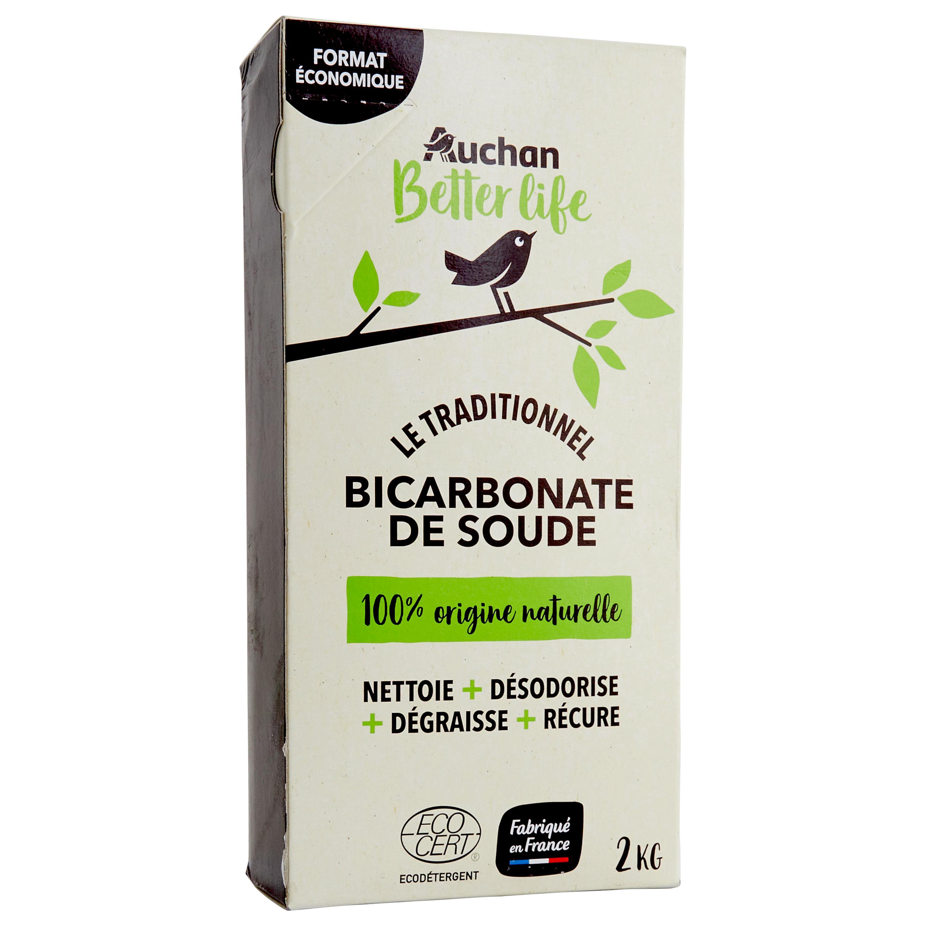 Voir la diapositive 2 : AUCHAN BETTER LIFE Bicarbonate de soude 2kg