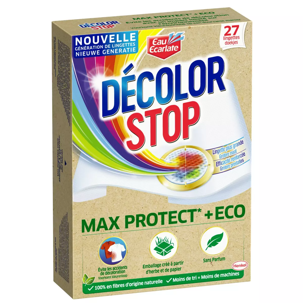DECOLOR STOP Lingettes anti-décoloration max protect 27 lingettes