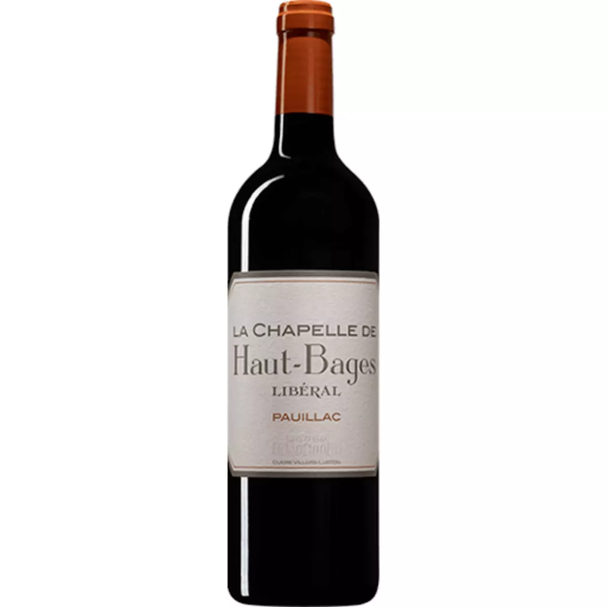 Vin rouge AOP Pauillac La Chapelle de Haut-Bages Libéral 75cl