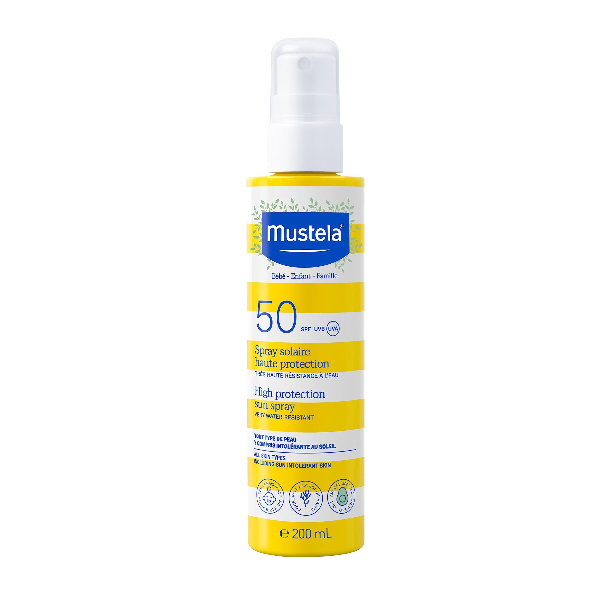 MUSTELA Spray solaire haute protection SPF50 200ml