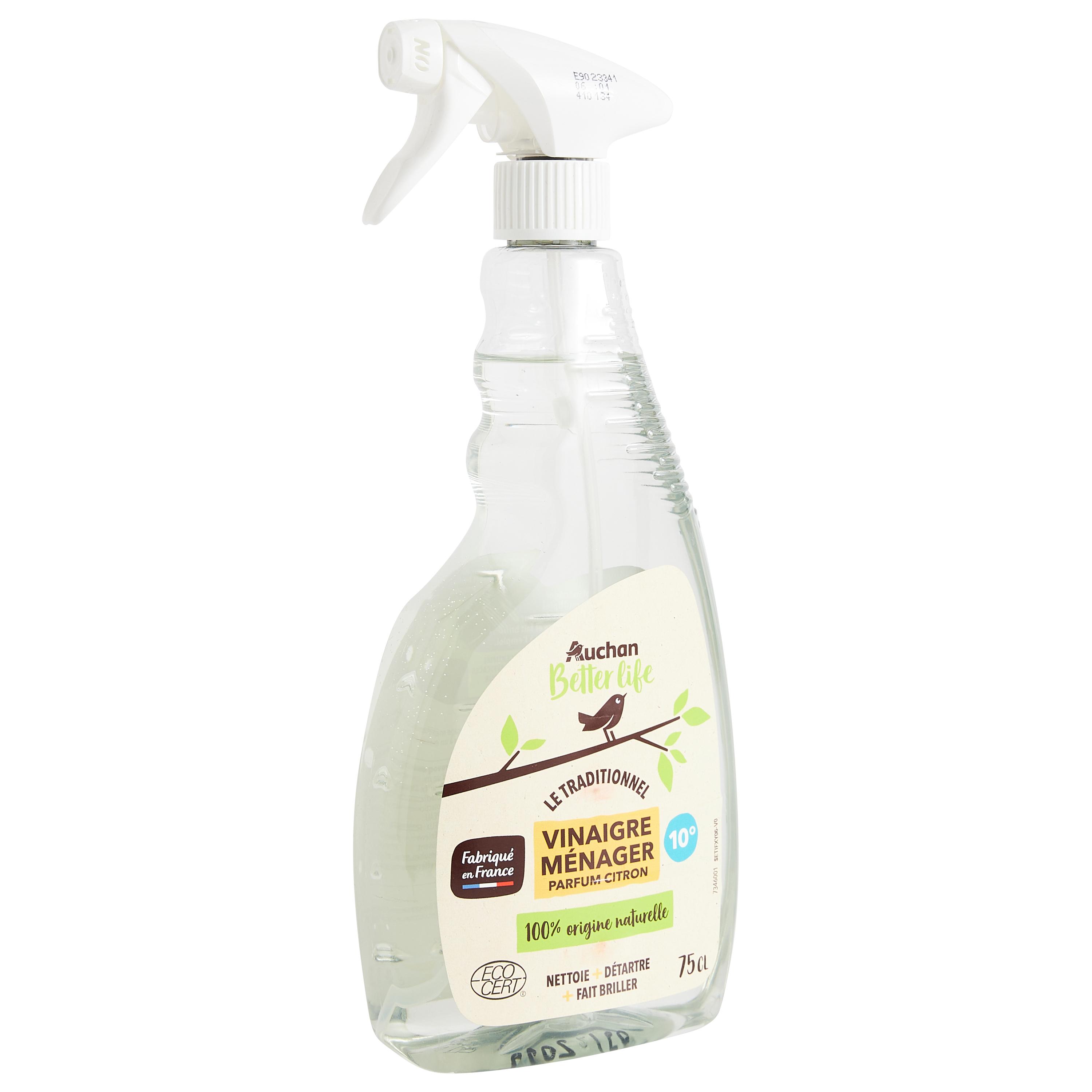 Voir la diapositive 2 : AUCHAN BETTER LIFE Spray vinaigre ménager naturel 750ml