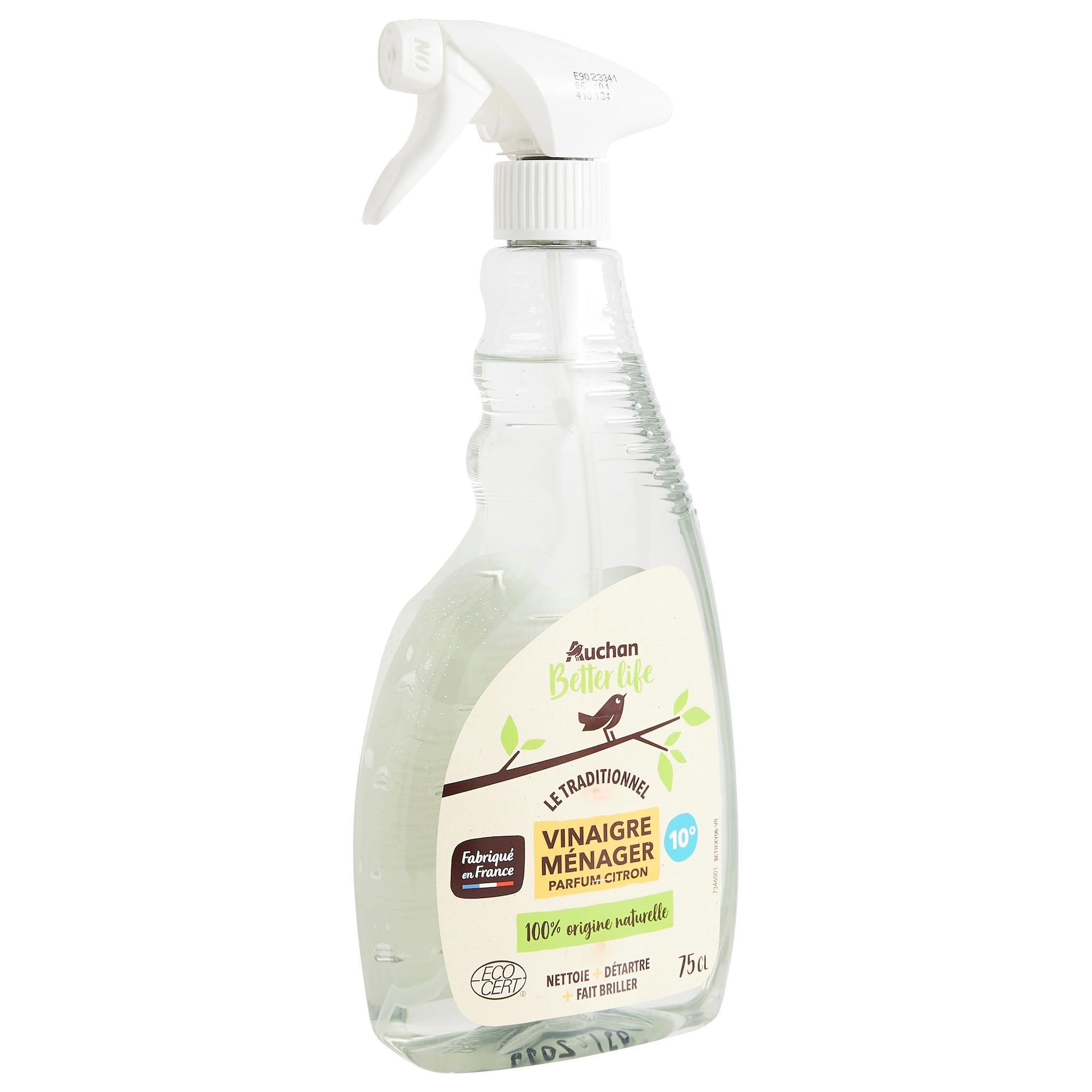 Voir la diapositive 2 : AUCHAN BETTER LIFE Spray vinaigre ménager naturel 750ml