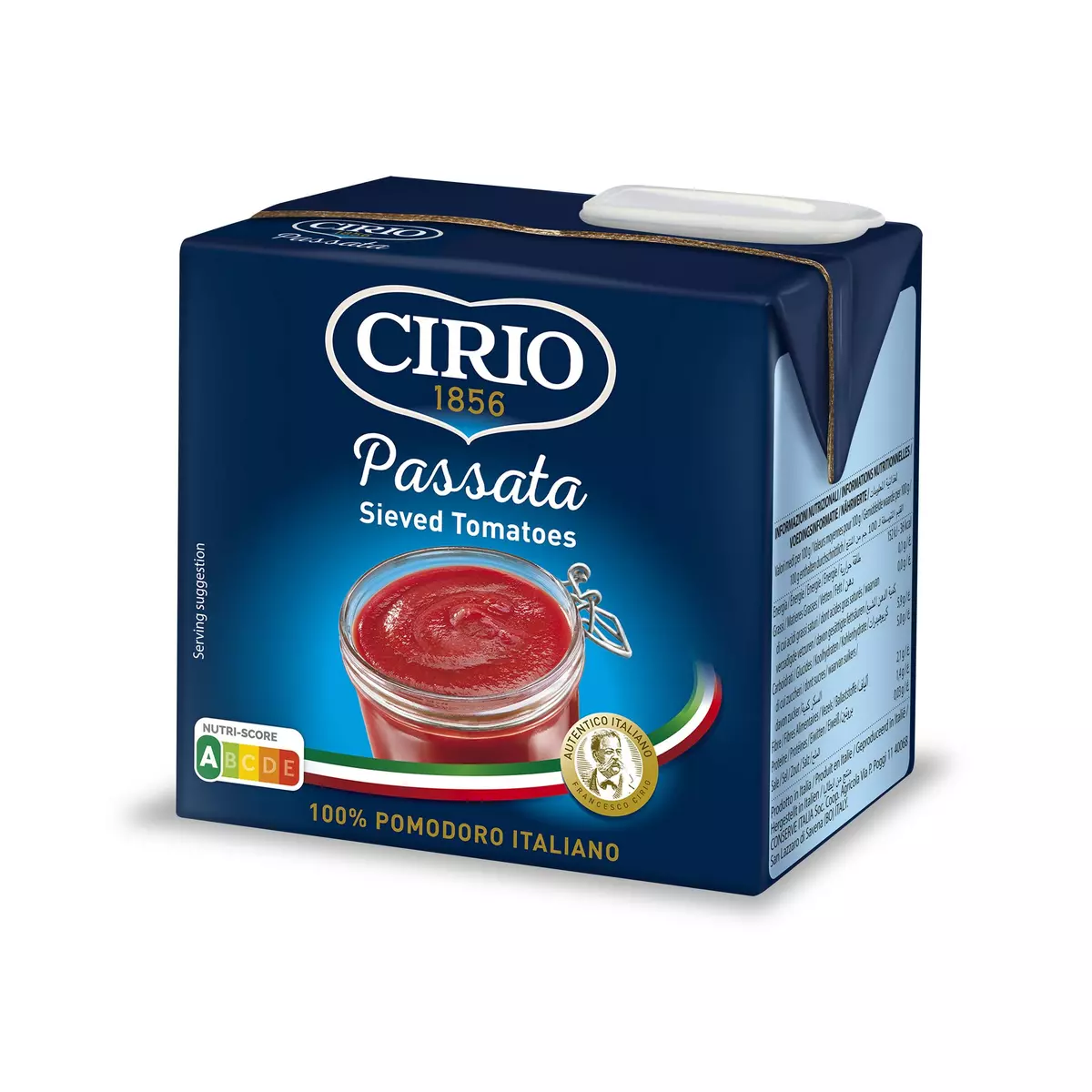 CIRIO Passata purée de tomates en brique refermable 500g