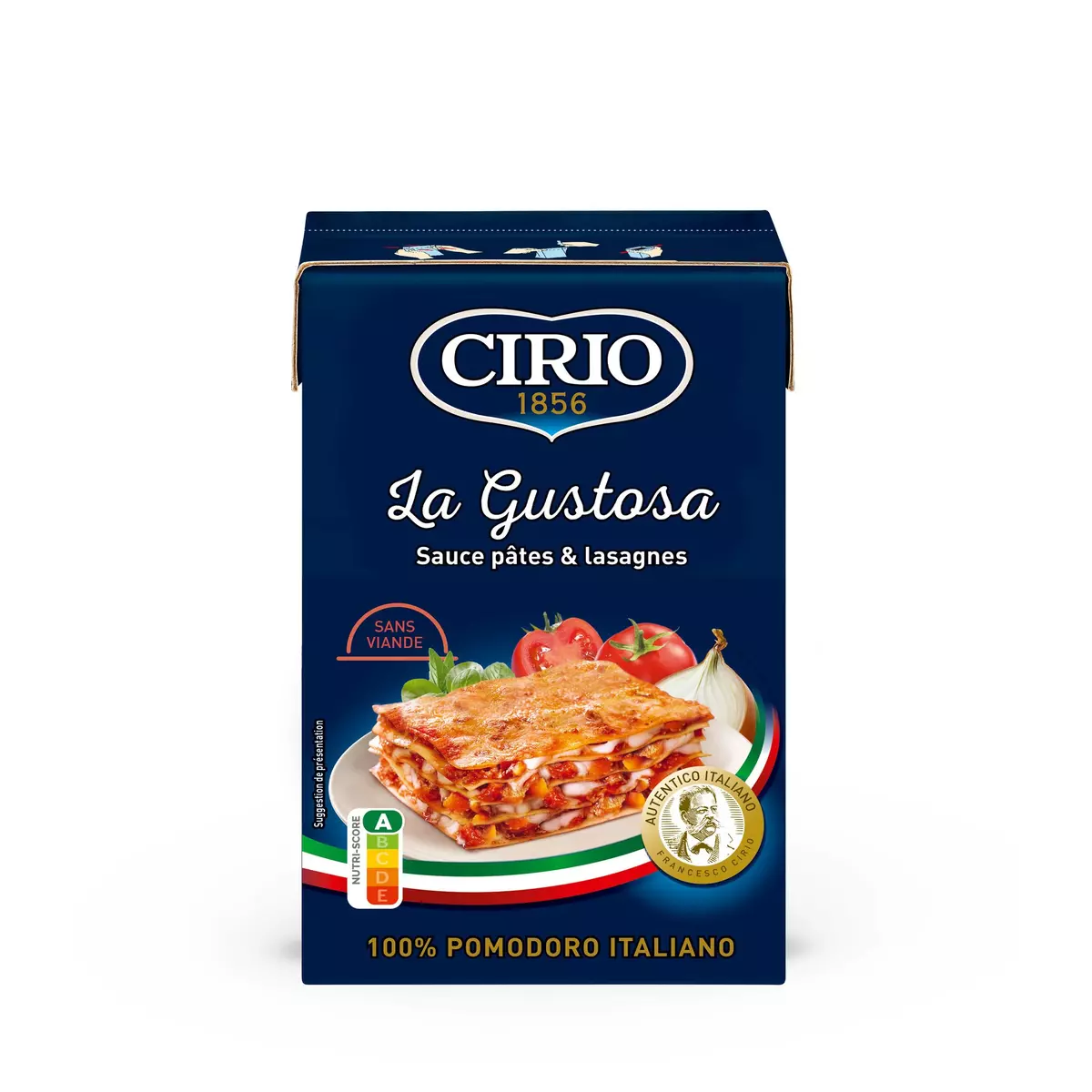 CIRIO La Gustosa Sauce pâtes et lasagnes en brique 500g