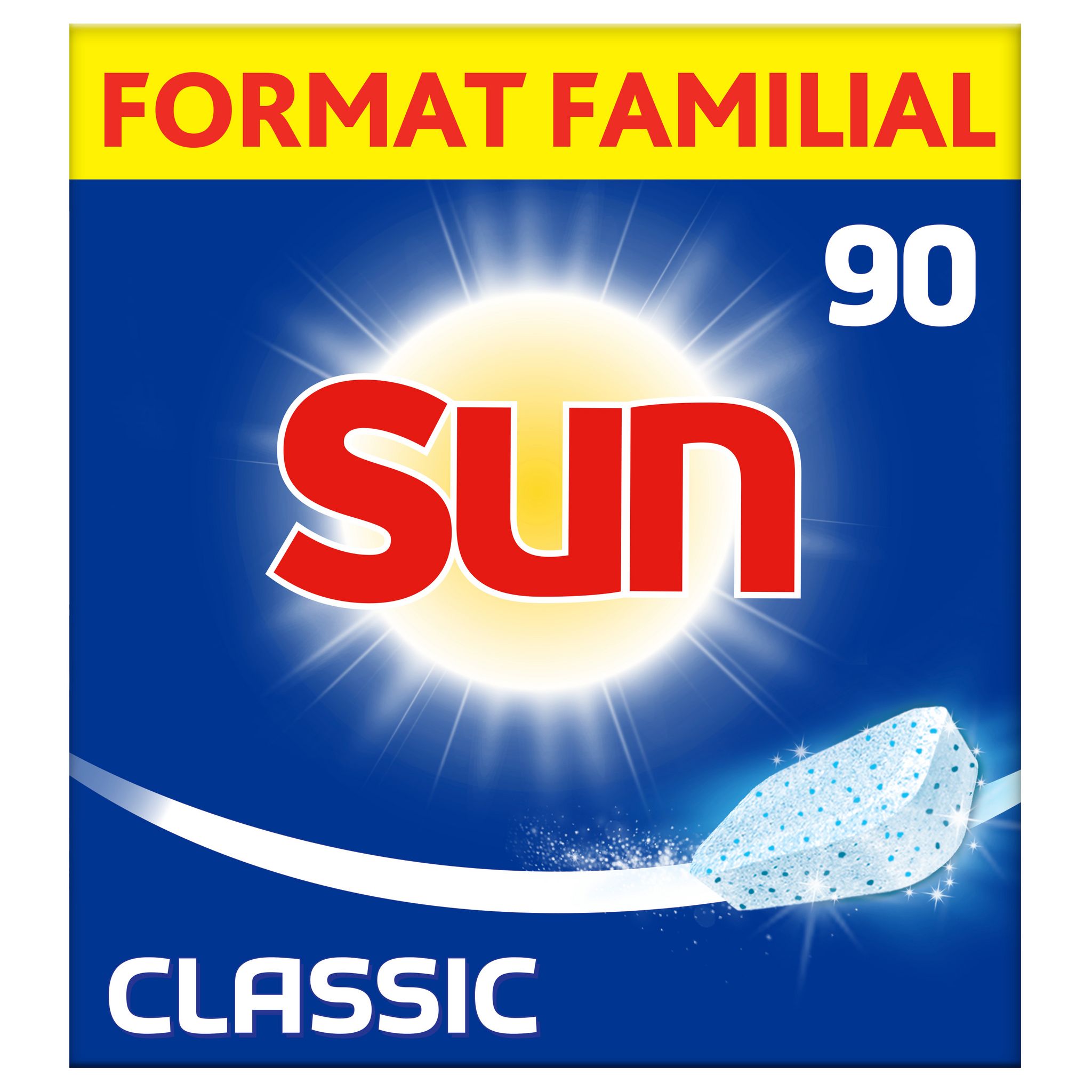 SUN Tablettes lavevaisselle classic 90 pastilles pas cher Auchan.fr