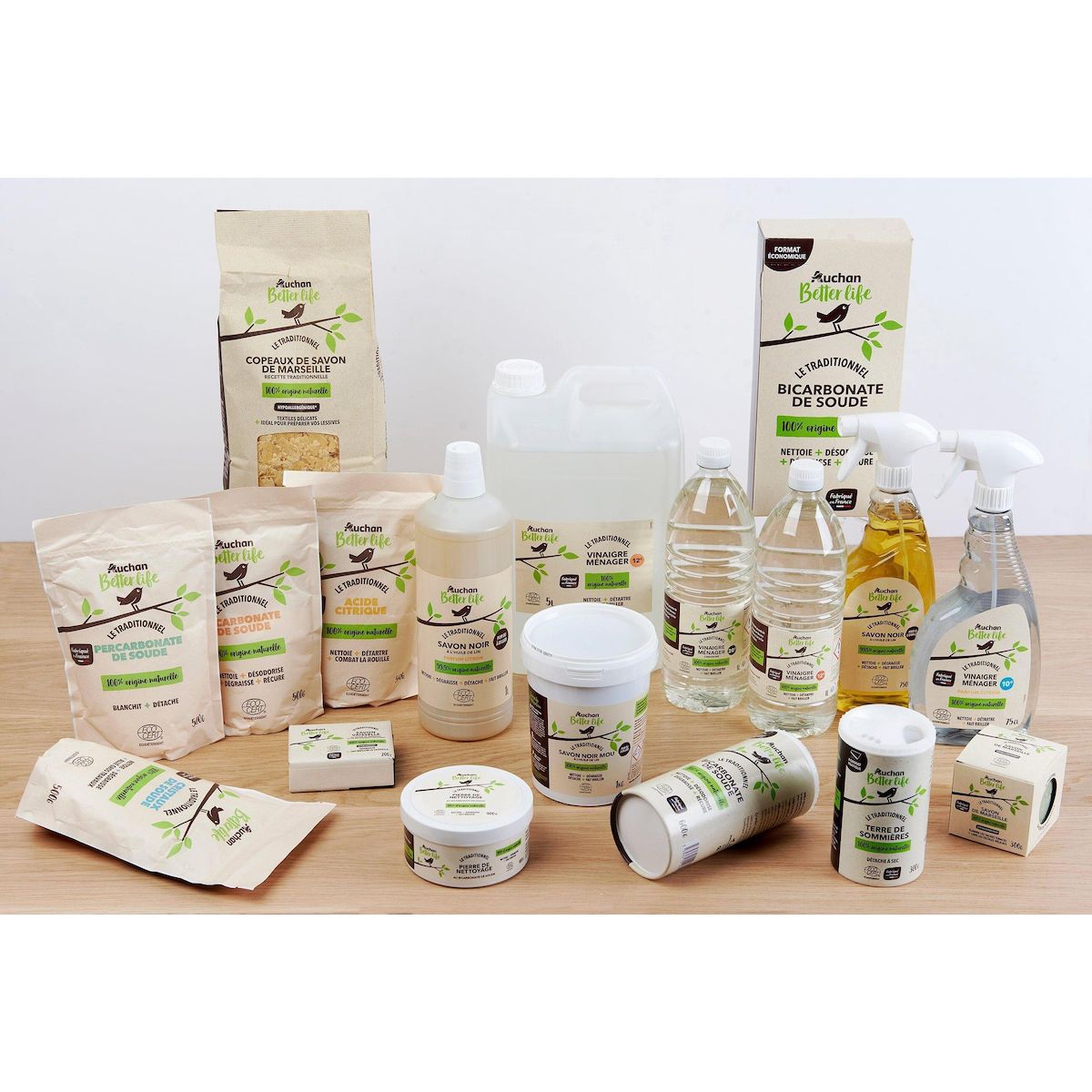 AUCHAN BETTER LIFE Bicarbonate de soude écologique en salière 600g