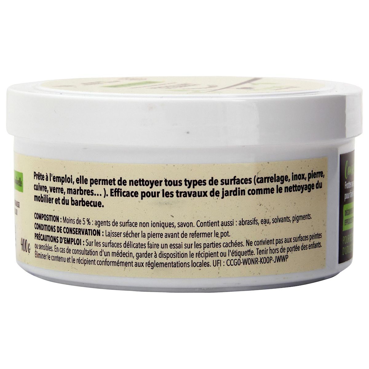 AUCHAN BETTER LIFE Pierre de nettoyage au bicarbonate de soude 400g