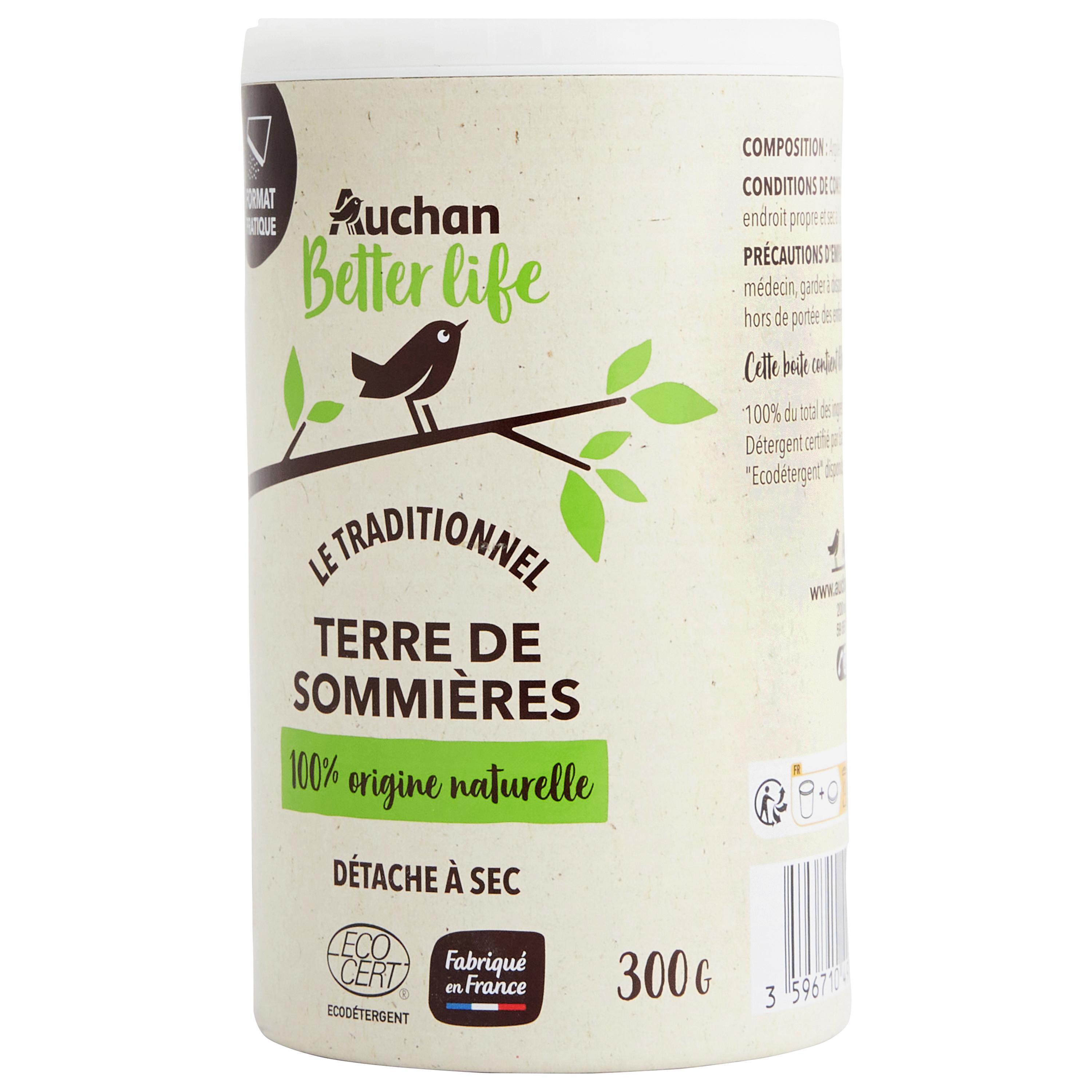Voir la diapositive 2 : AUCHAN BETTER LIFE Terre de sommières Ecocert 300g
