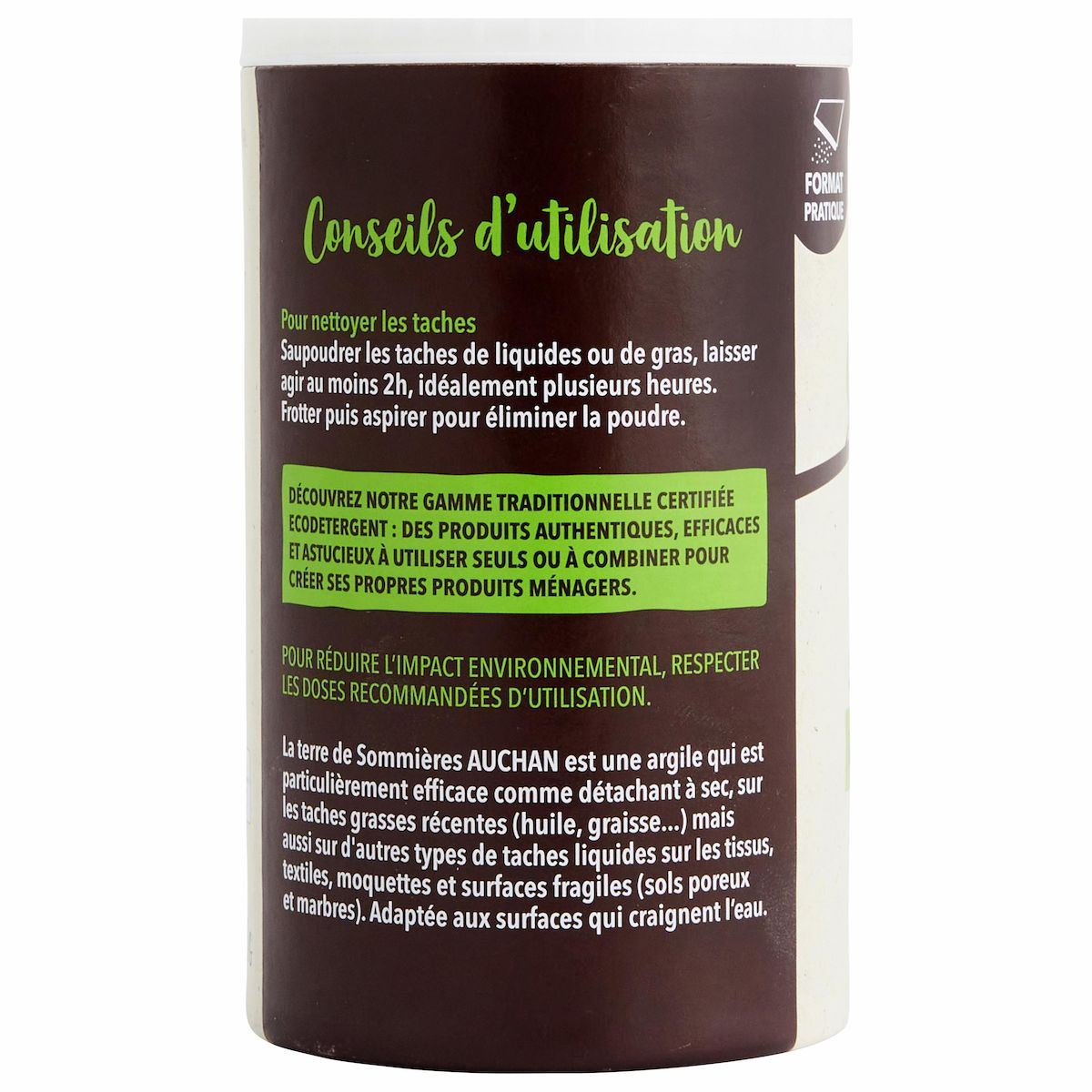 AUCHAN BETTER LIFE Terre de sommières Ecocert 300g