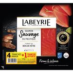 LABEYRIE Saumon sauvage du Pacifique fumé au bois de hêtre 5 tranches 130g