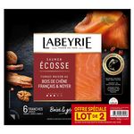 LABEYRIE Saumon fumé d'Écosse 2x6 tranches 400g