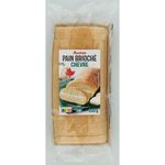 AUCHAN Pain brioché au chèvre 200g