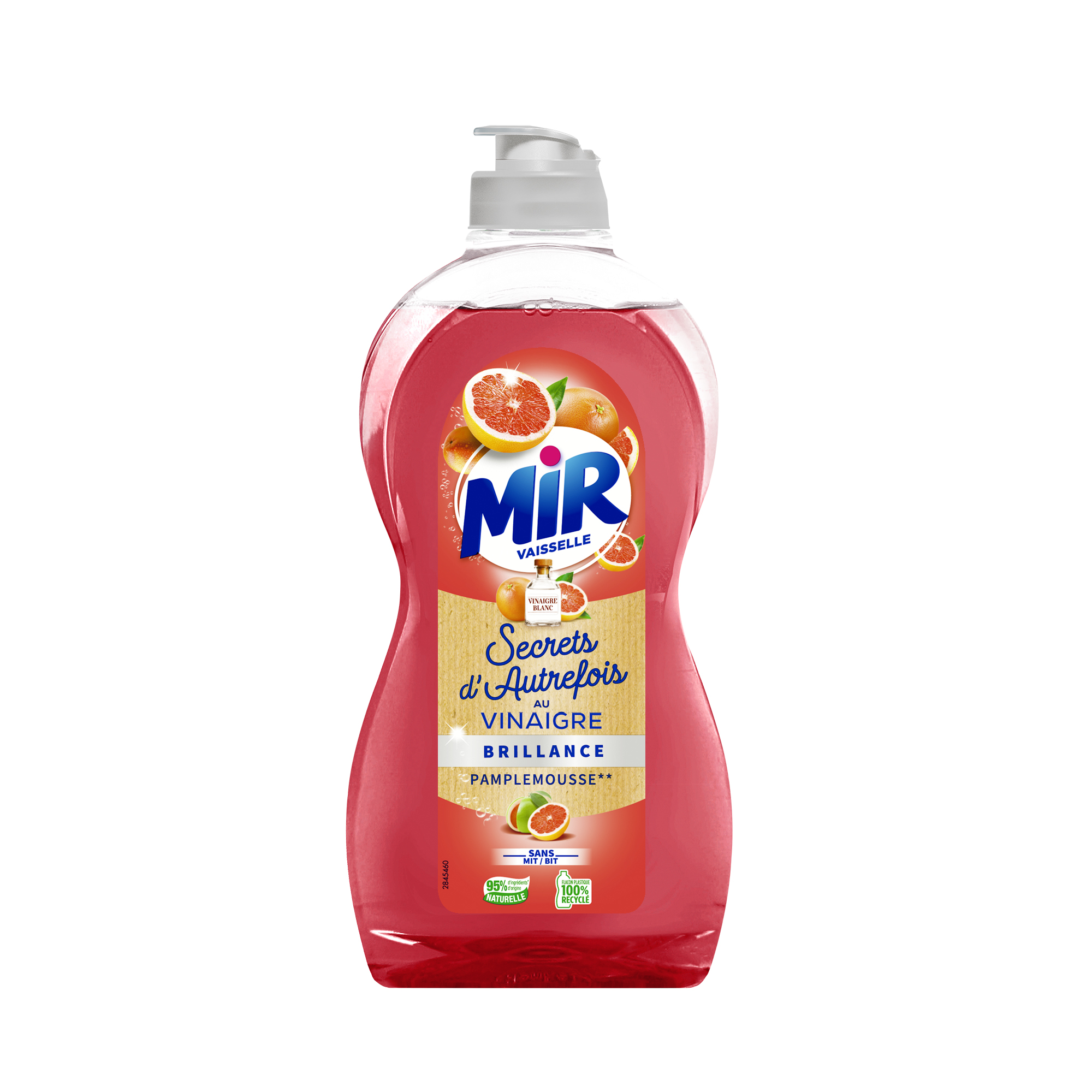 MIR Liquide vaisselle secret d'autrefois au vinaigre et pamplemousse 450ml