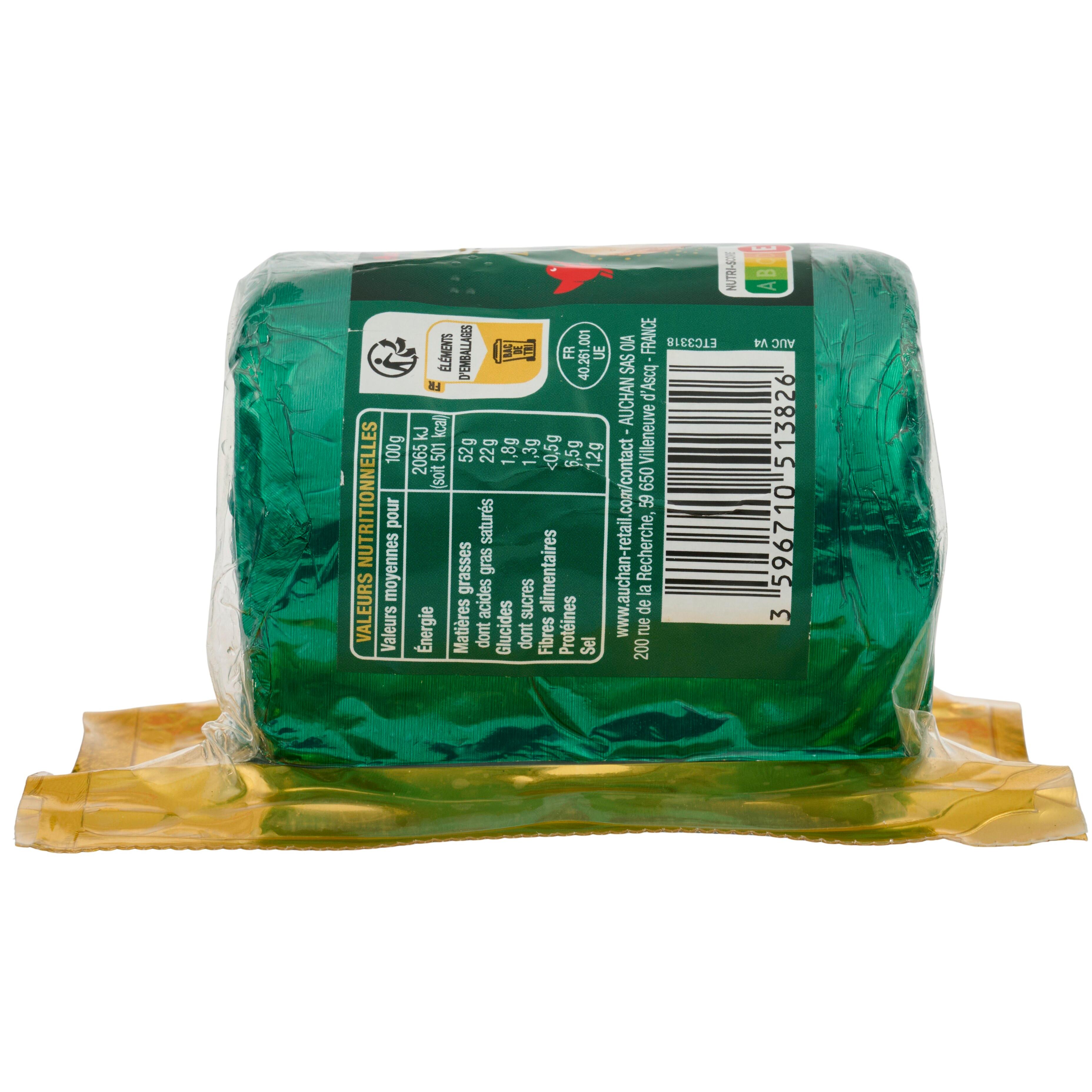 Voir la diapositive 3 : AUCHAN Bloc de foie gras de canard 8 parts 330g