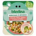 BLEDINA Assiette brocolis pâtes jambon et crème dès 15 mois 200g