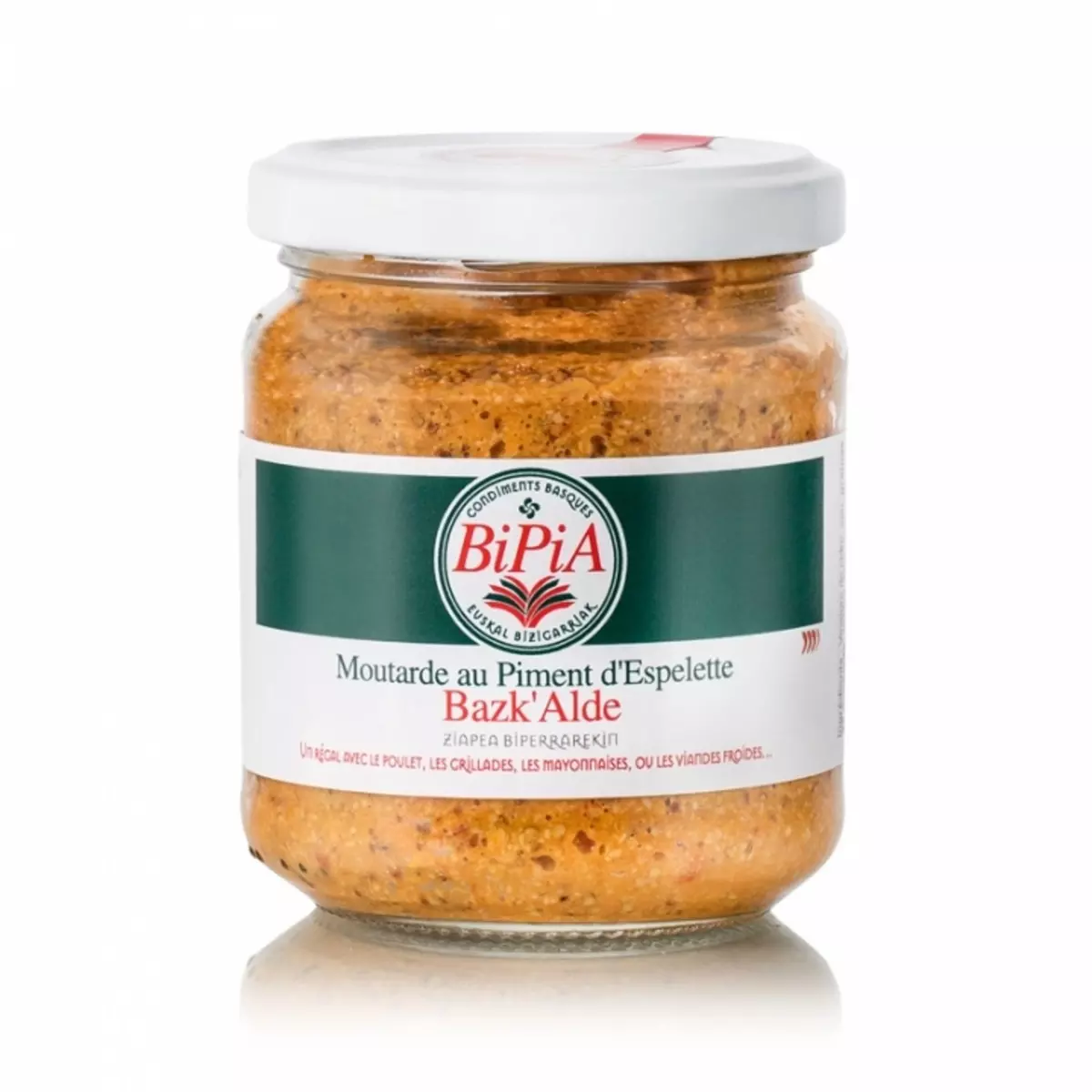 BIPIA Bazk'Alde Moutarde au piment d'Espelette 90g