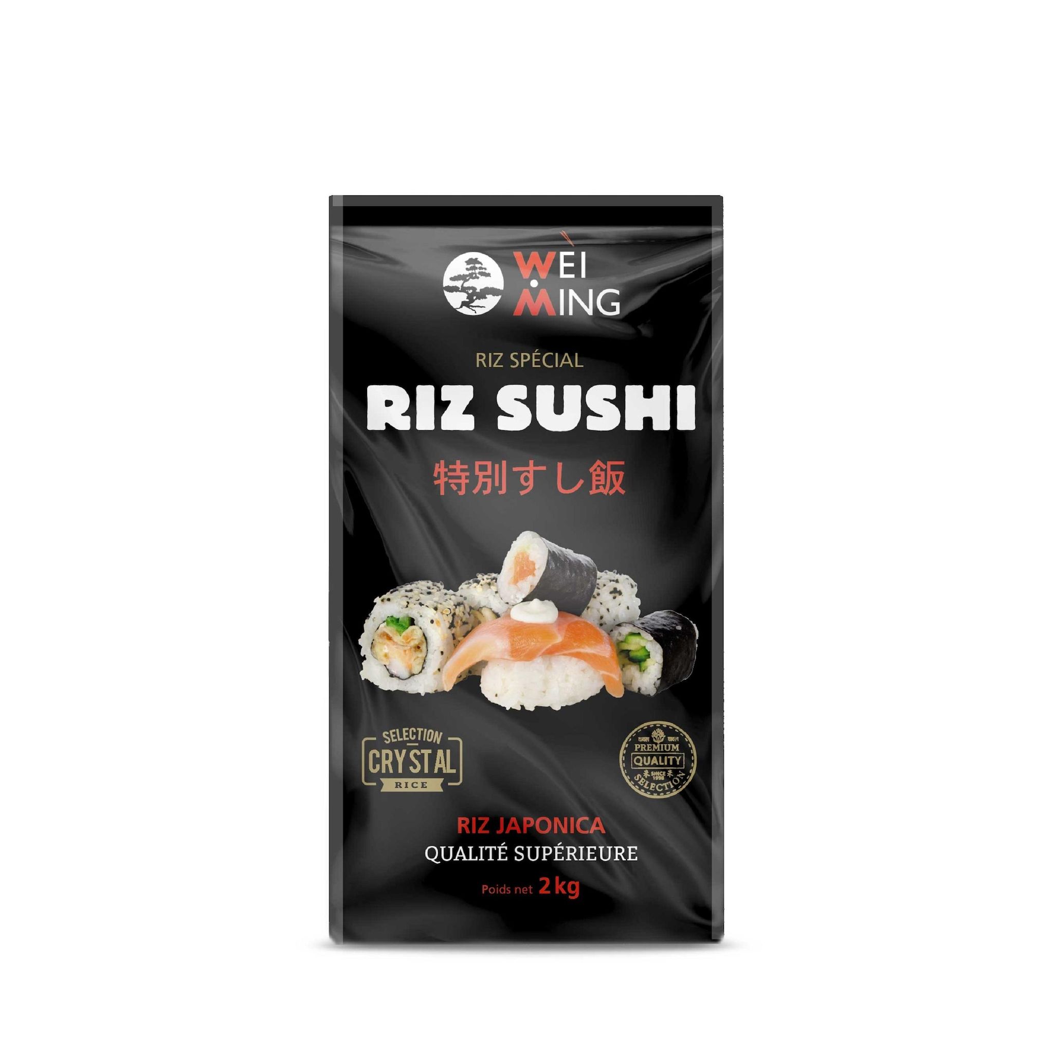 WEI MING Riz Japonais pour sushis en sachat 2kg