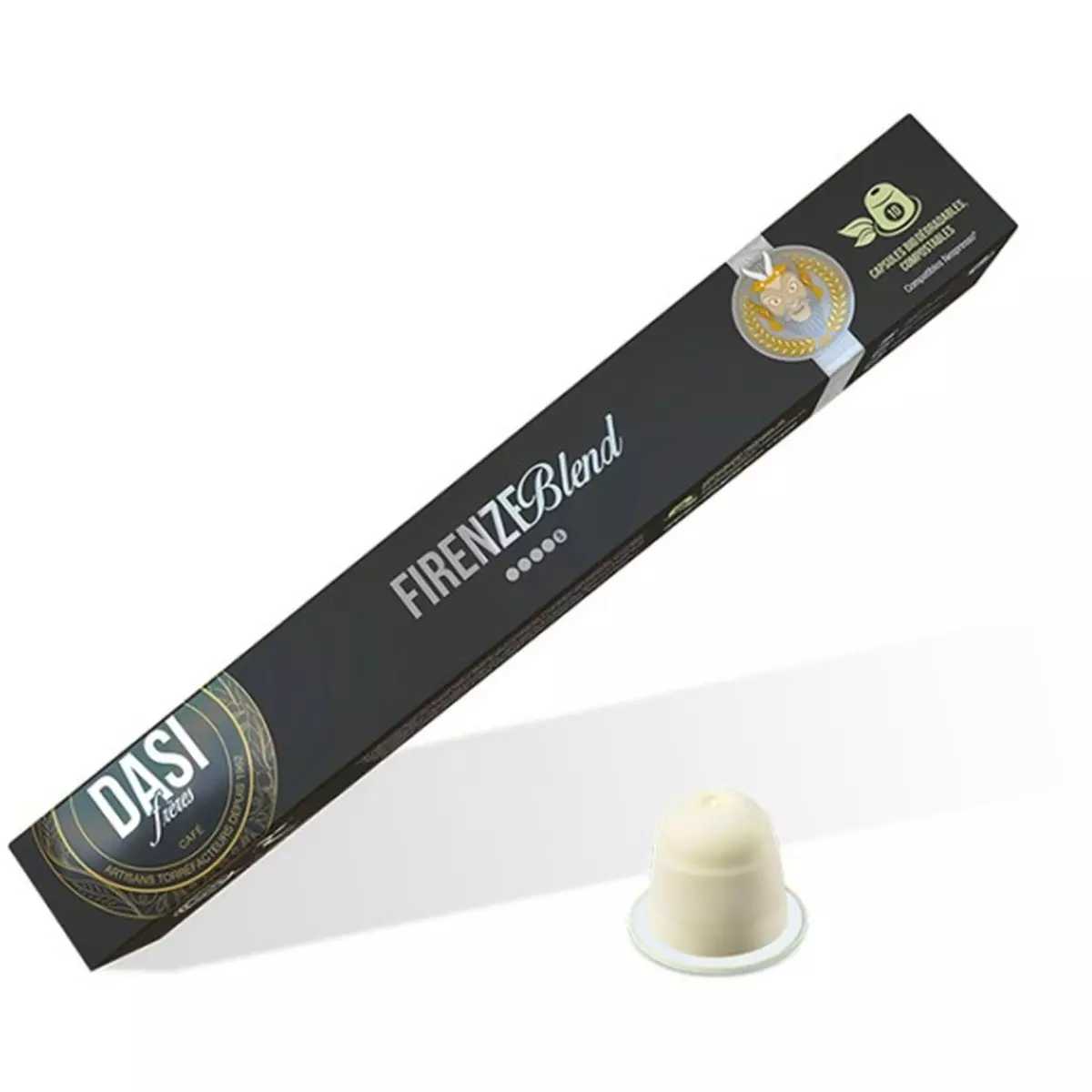 DASI FRERES Capsules de café firenze blend compatibles Nespresso 10 capsules 55g