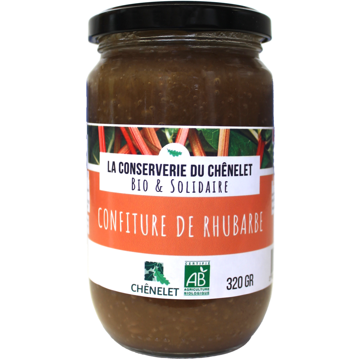 LA CONSERVERIE DU CHÊNELET Confiture de rhubarbe bio 320g