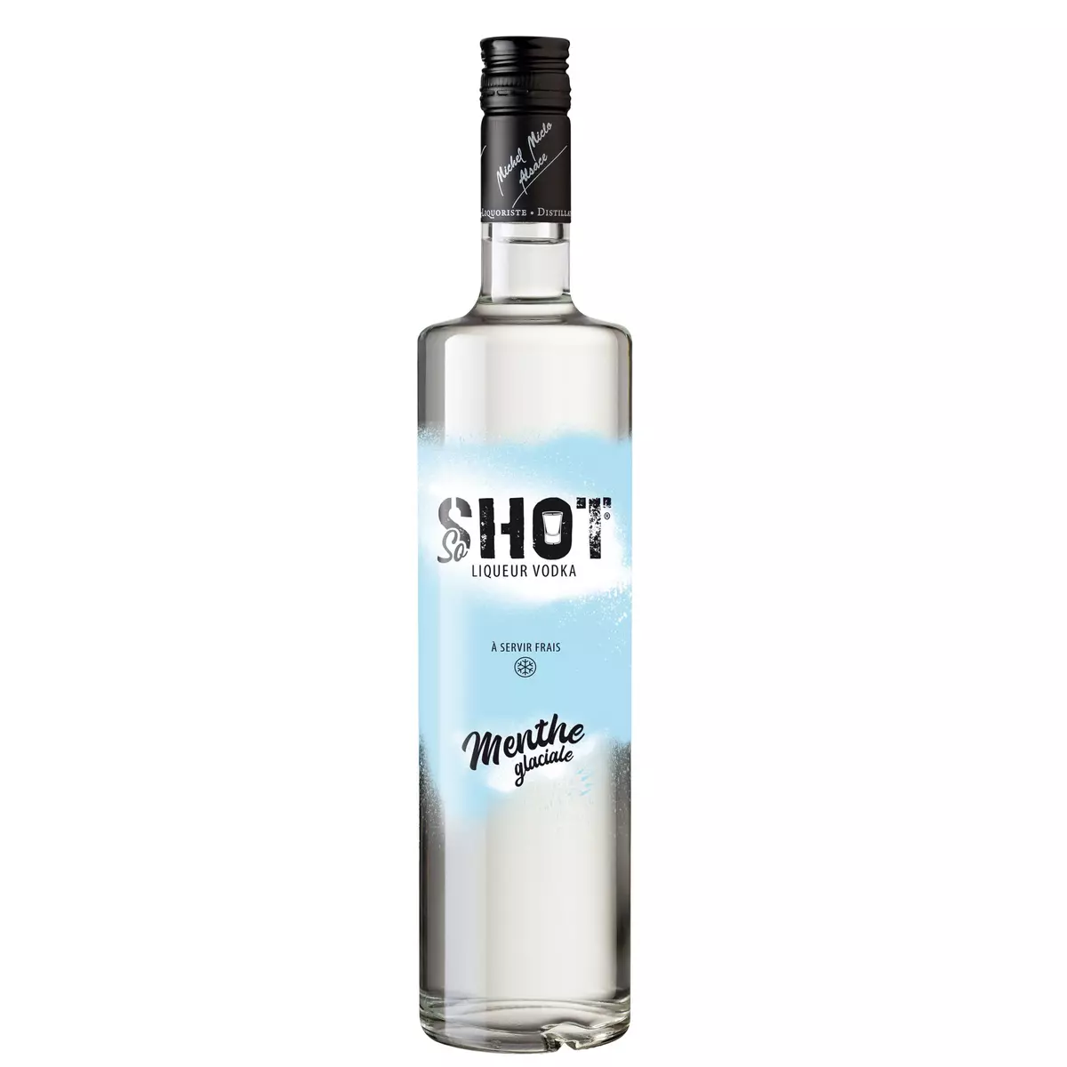 SO SHOT Liqueur de vodka à la menthe glaciale 18% 70cl