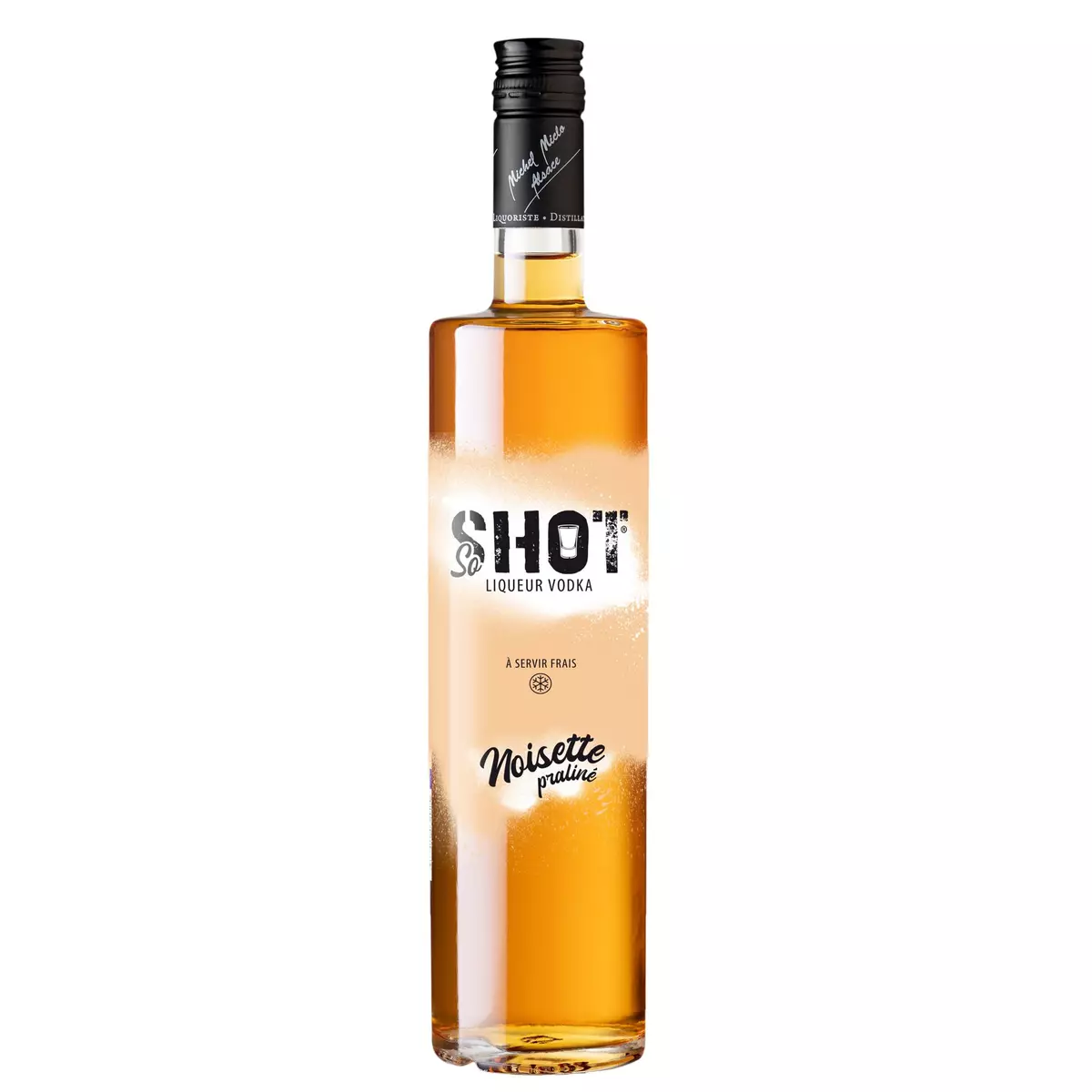 SO SHOT Liqueur de vodka à la noisette goût praliné 18% 70cl