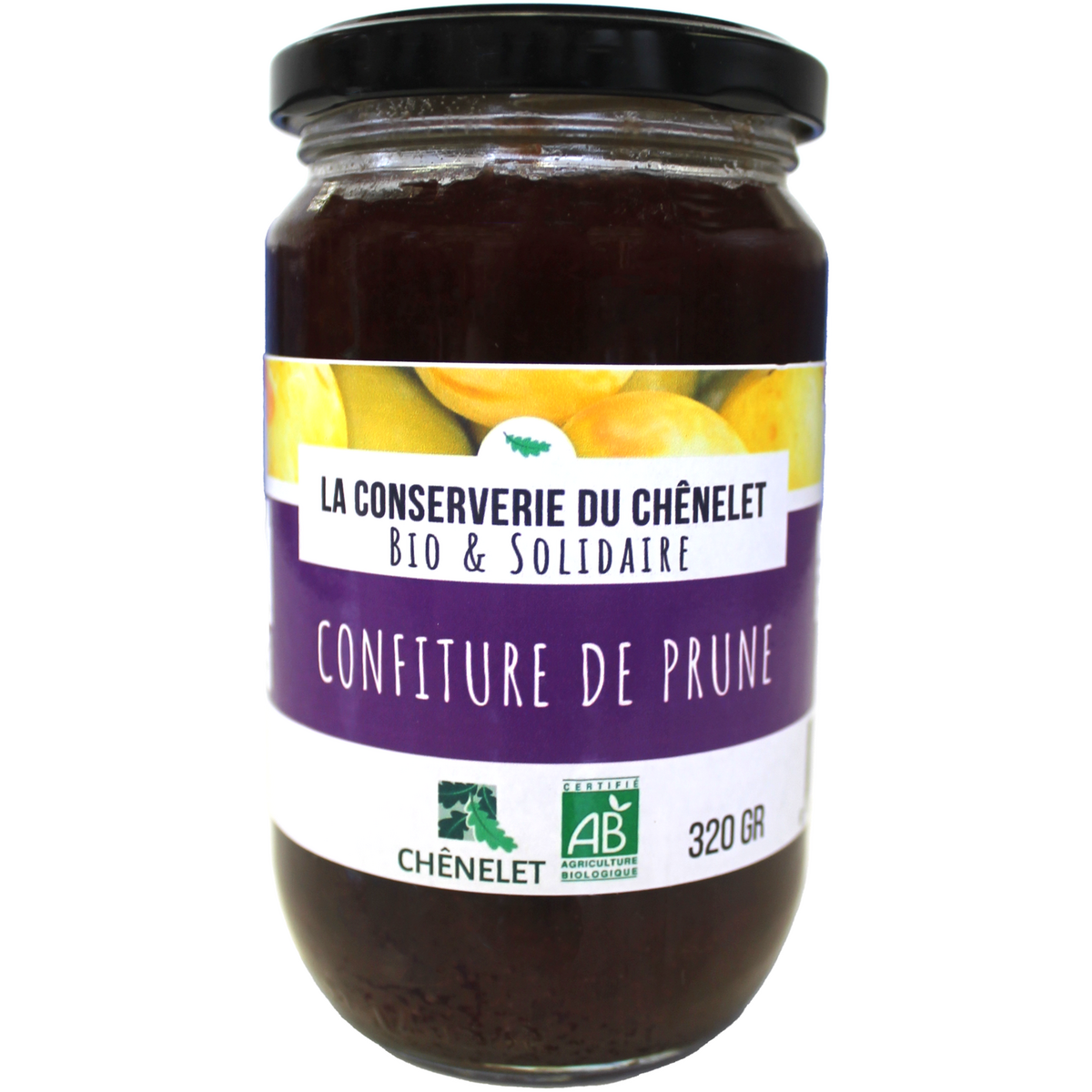 LA CONSERVERIE DU CHÊNELET Confiture de prune bio 320g