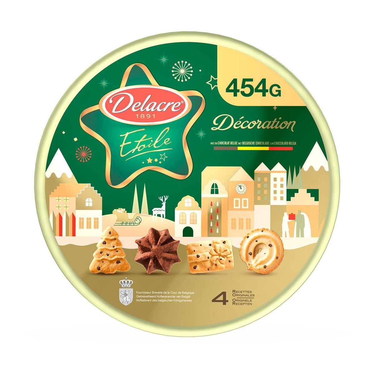 DELACRE Etoile décoration assortiment de biscuits 454g