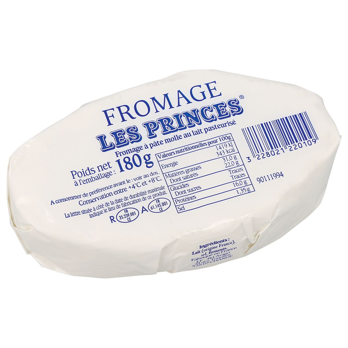 LES PRINCES Fromage à pate molle 180g
