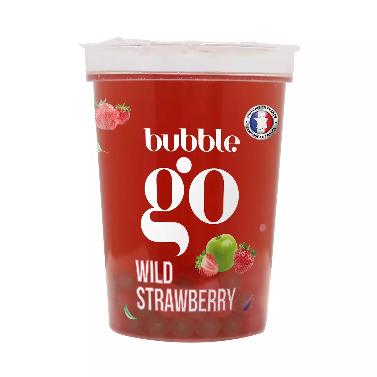 BUBBLE GO Bubble tea wild strawberry 450ml