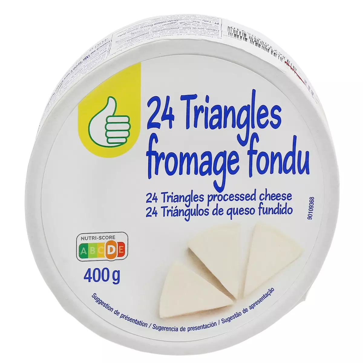 POUCE Triangles fromage fondu 24 pièces 400g